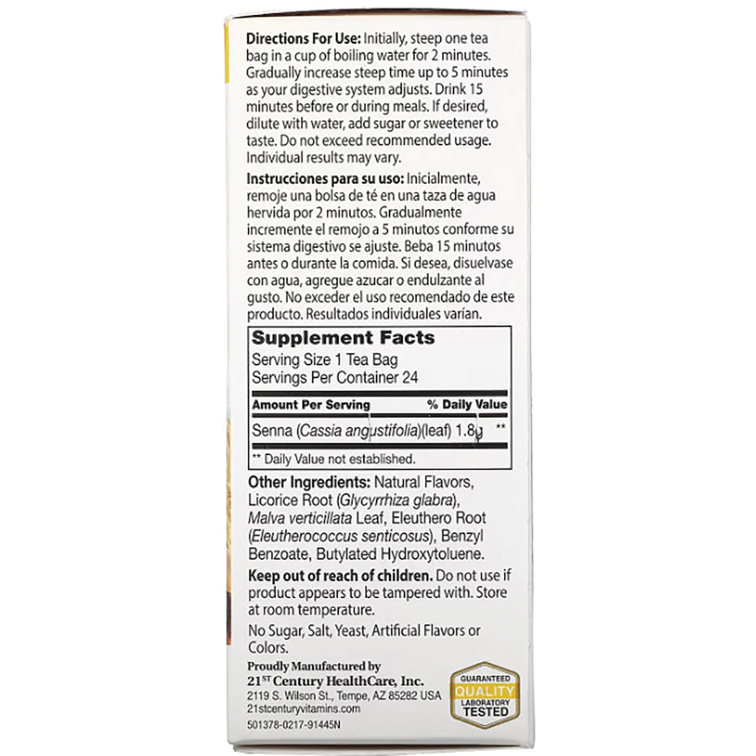 Herbal Slimming Tea - Honey Lemon - Image 2