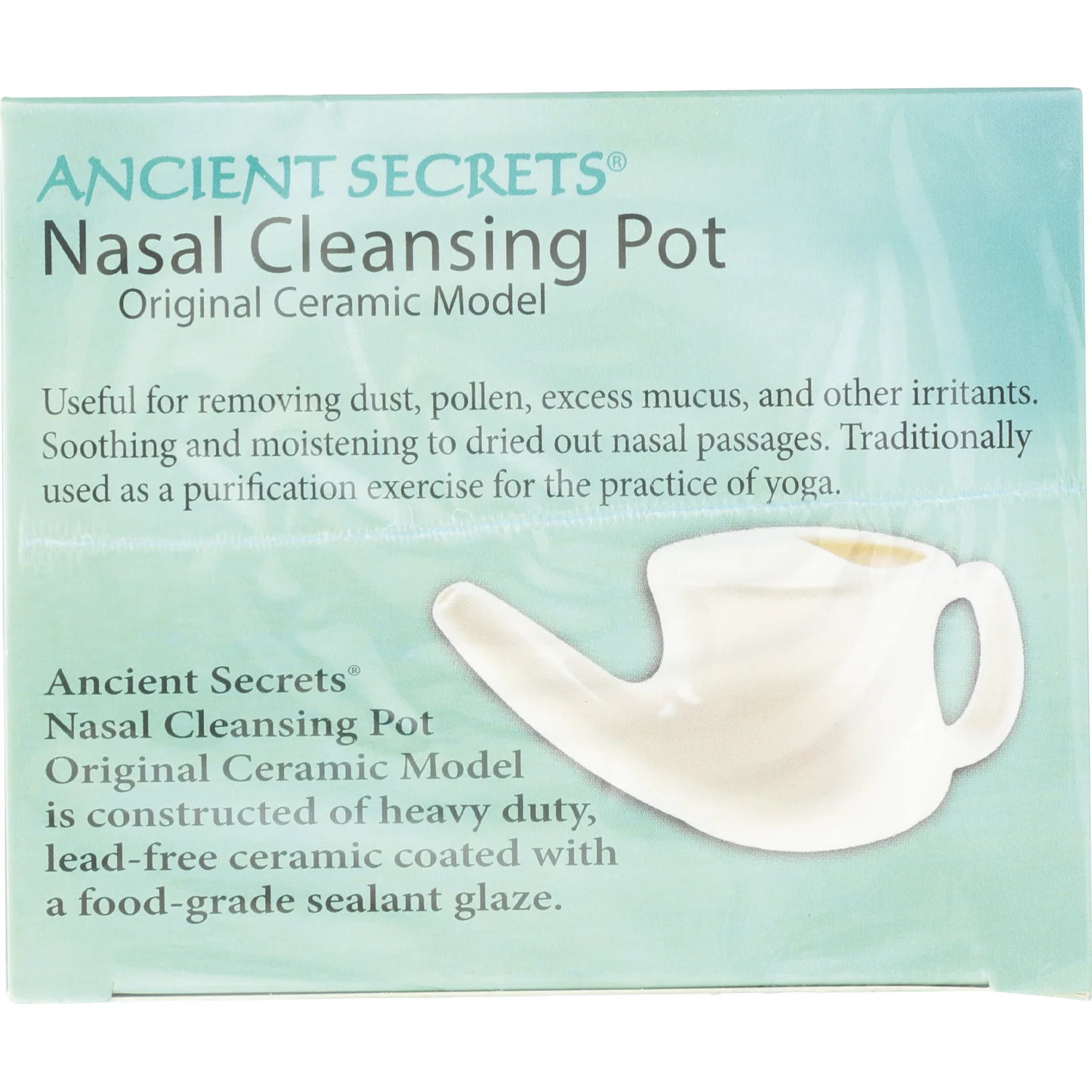 Nasal Cleansing Pot - Original Ceramic Model - Image 4