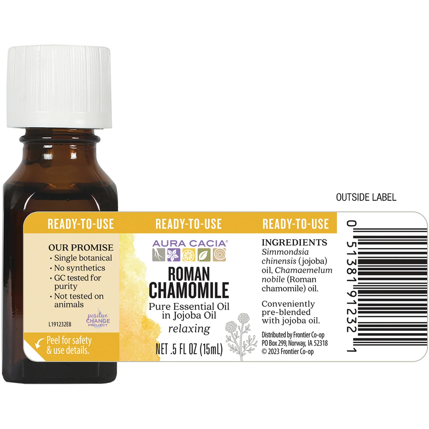 Roman Chamomile Pure Essential Oil in Jojoba Oil - Image 2