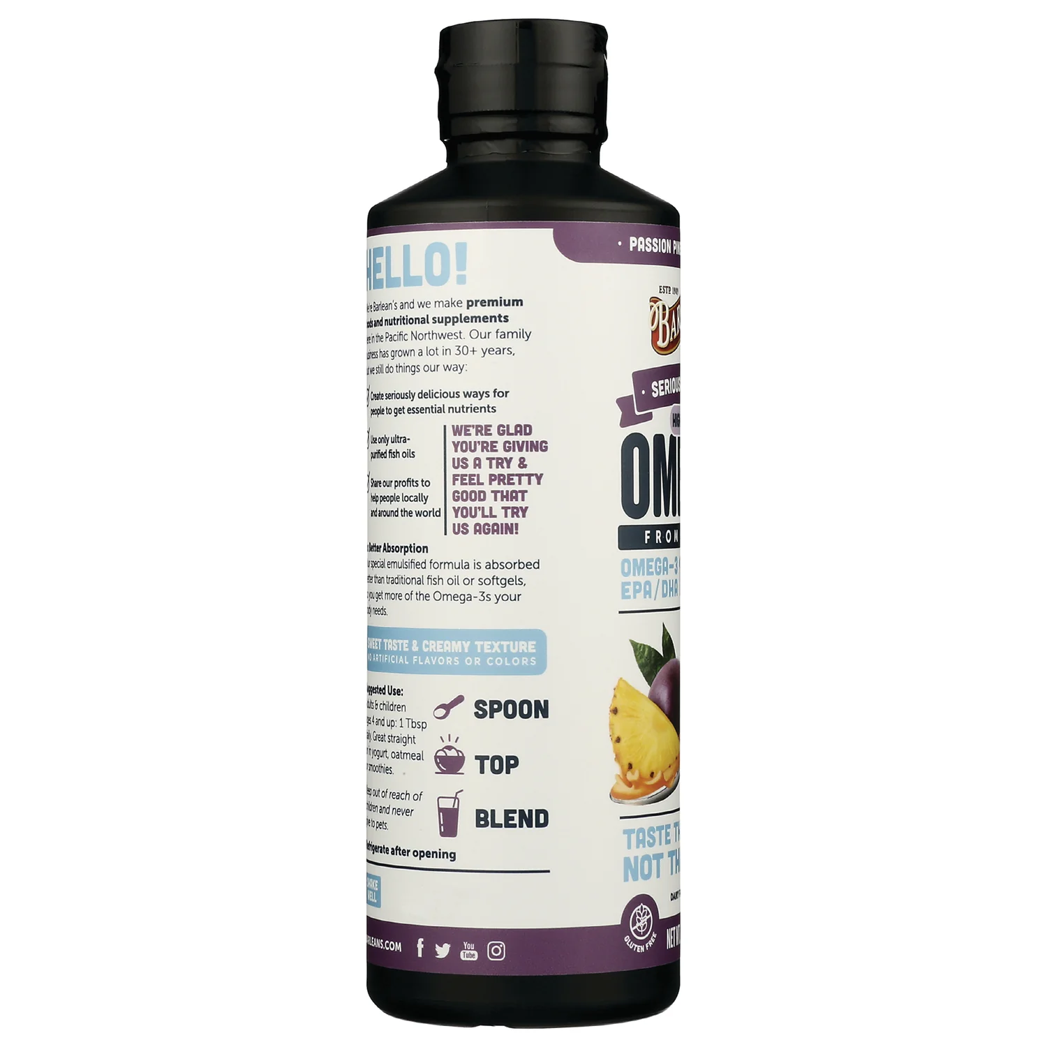 High Potency Omega-3 - Passion Pineapple Smoothie - Image 4