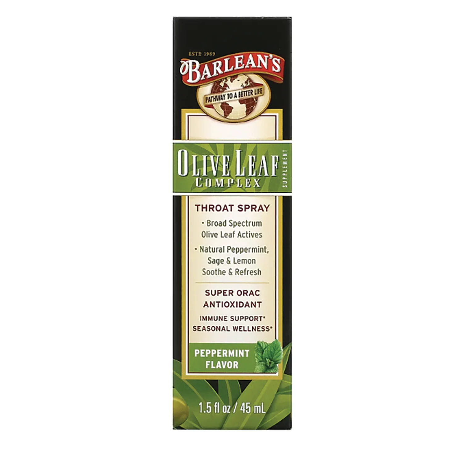 Olive Leaf Complex Throat Spray - Peppermint