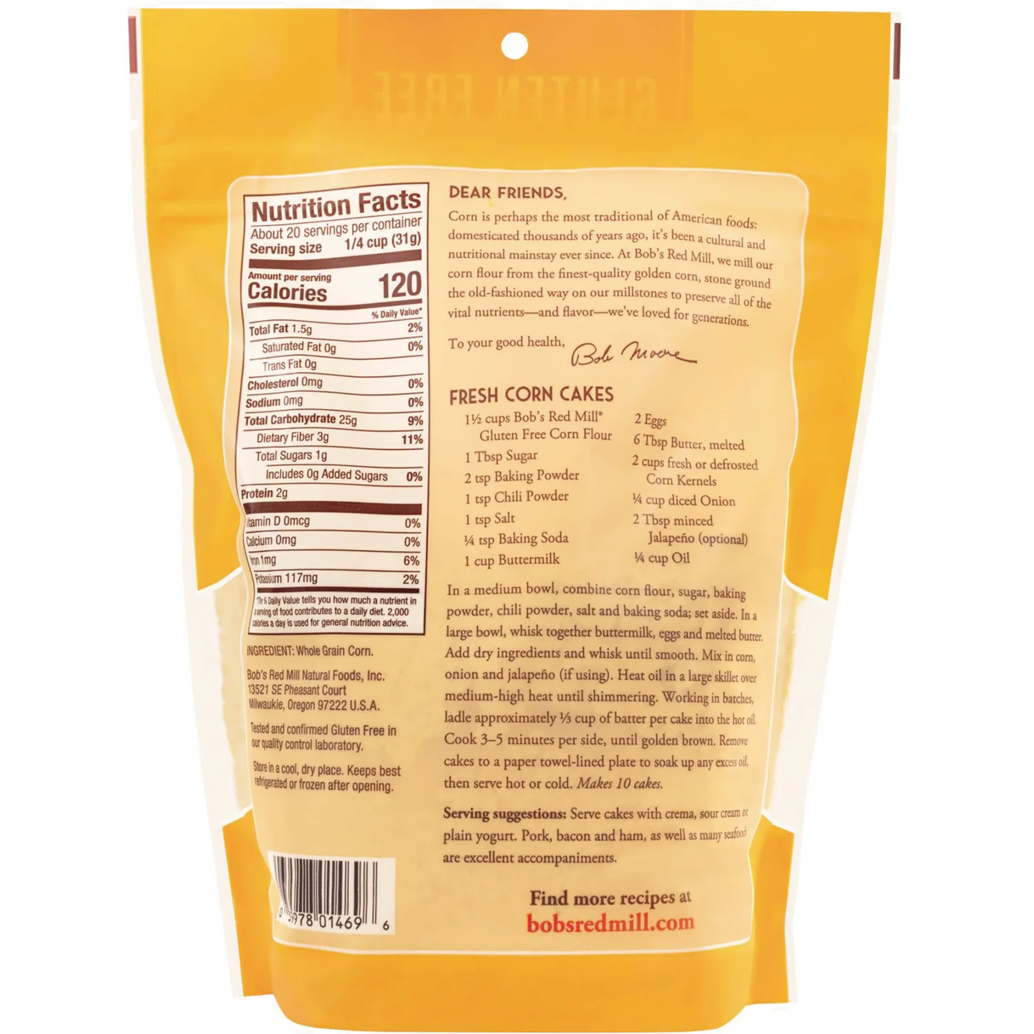 Gluten Free Whole Grain Corn Flour - Image 2