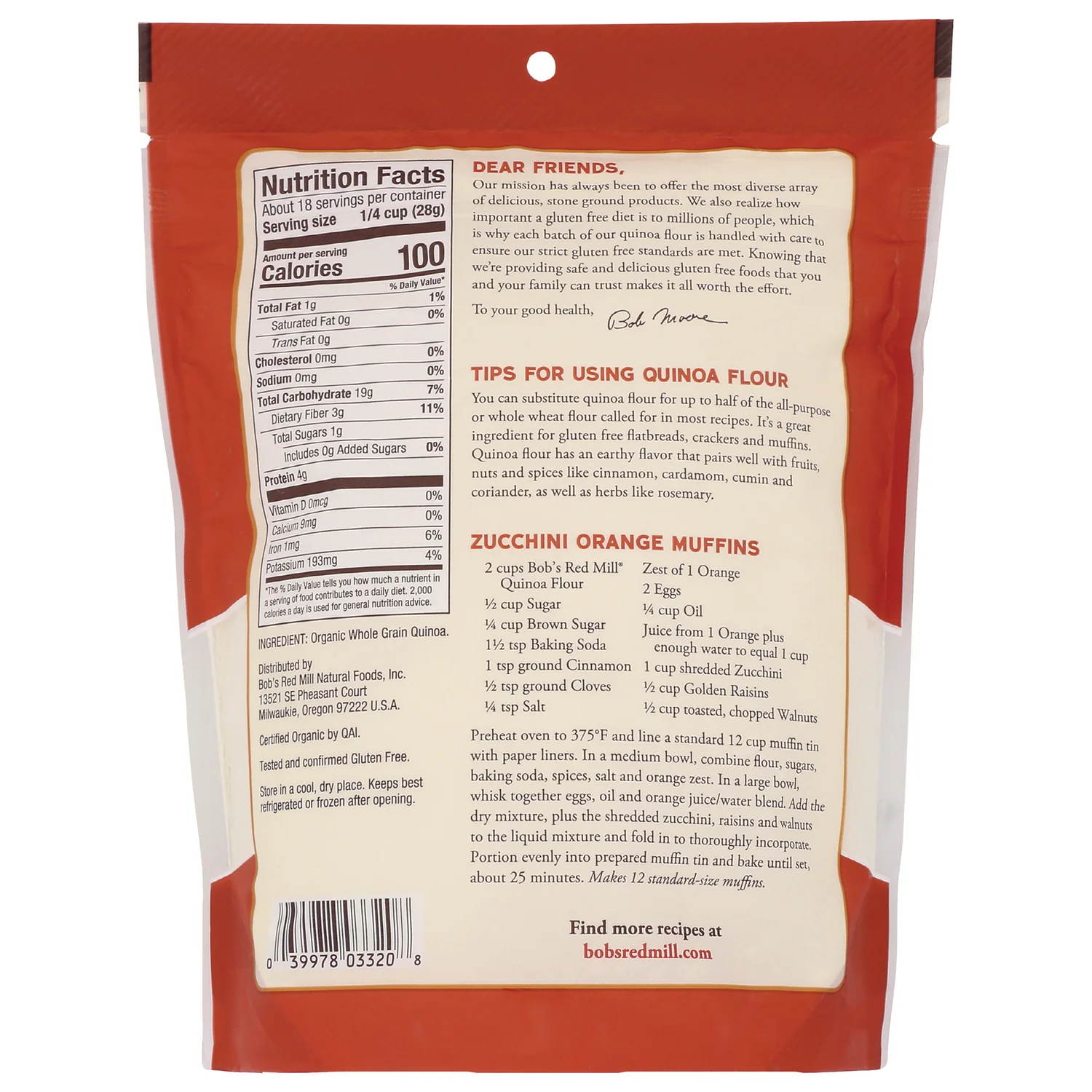 Organic Whole Grain Quinoa Flour - Image 2