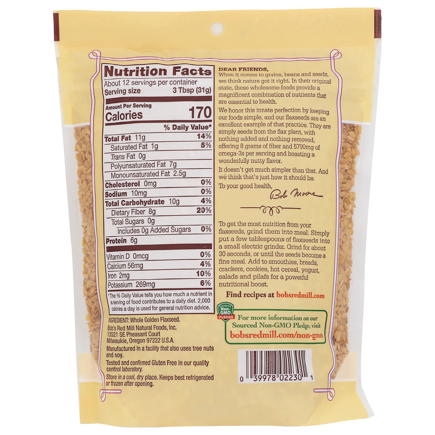 Premium Whole Golden Flaxseed - Image 2