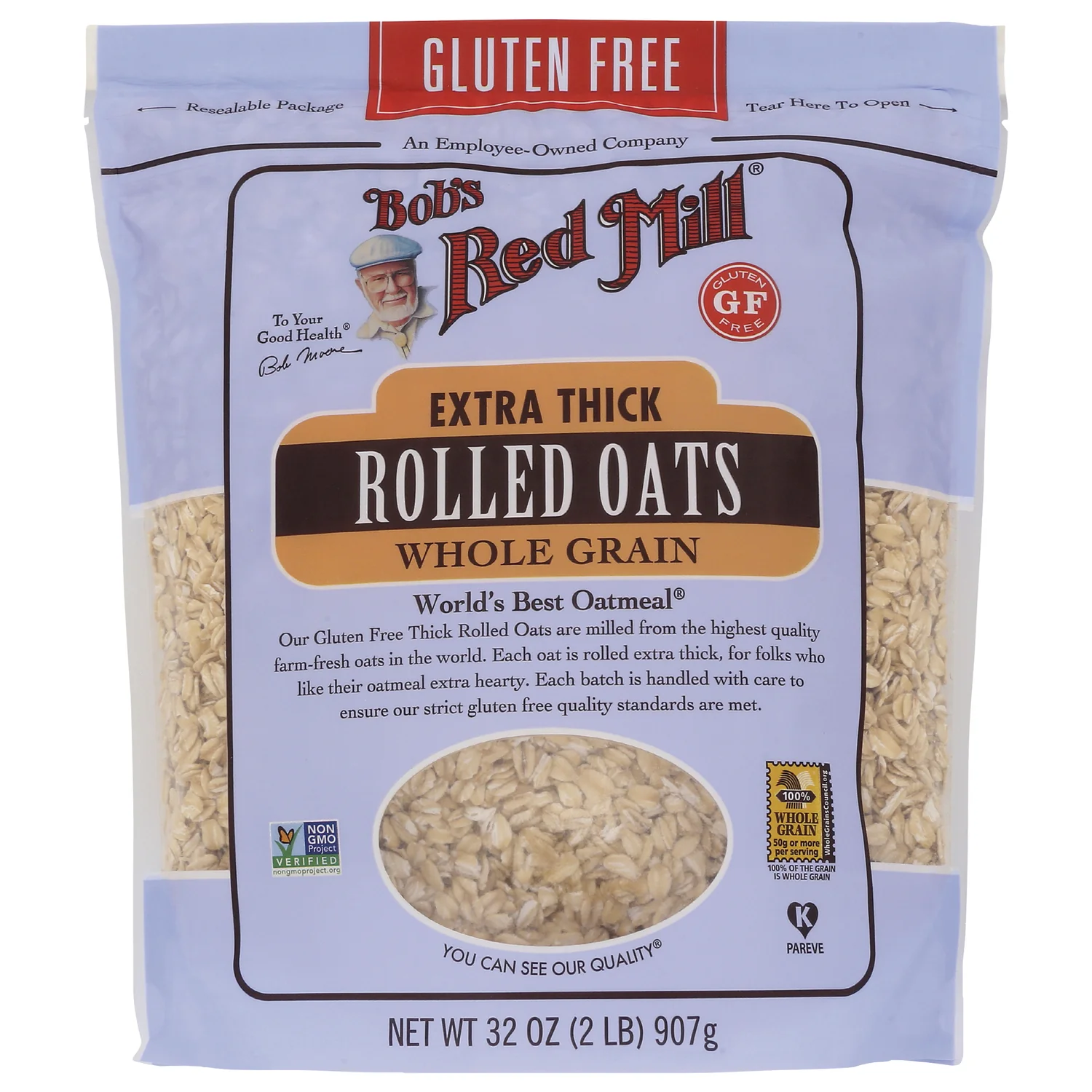 Gluten Free Extra Thick Rolled Oats