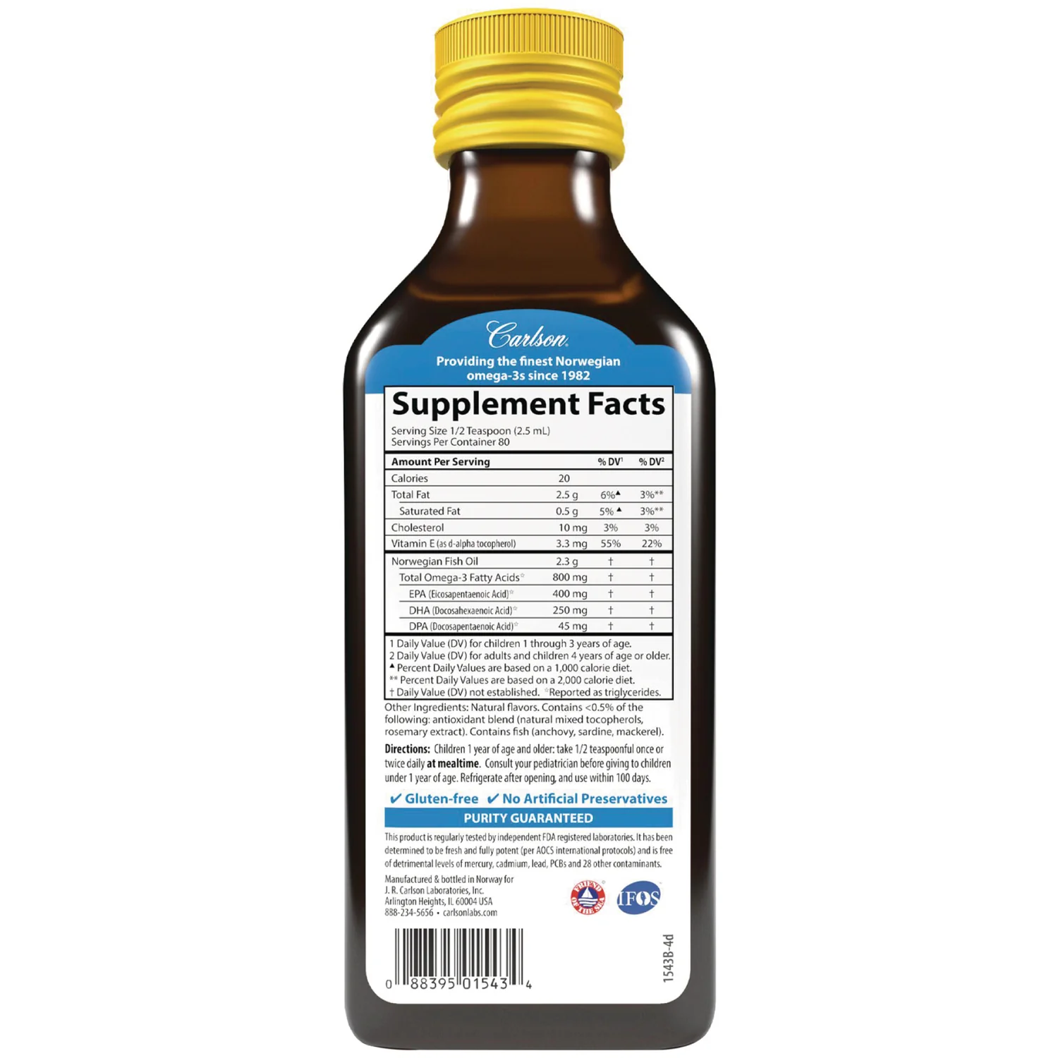 Kid's Norwegian The Very Finest Fish Oil - Lemon - Image 2