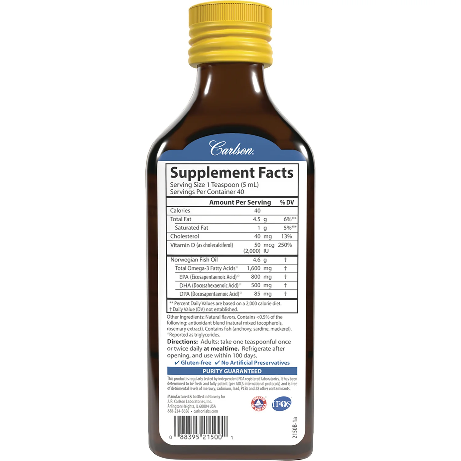 Wild Norwegian The Very Finest Fish Oil + D3 - Lemon - Image 2