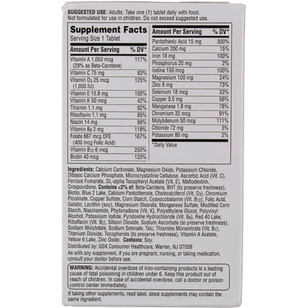 Multivitamin/Multimineral Women - Image 2
