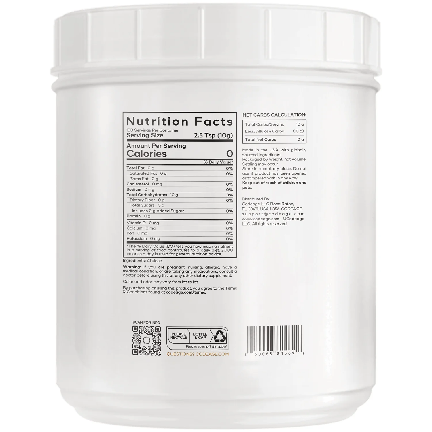 Miracle Sugar Allulose - Unflavored - Image 2