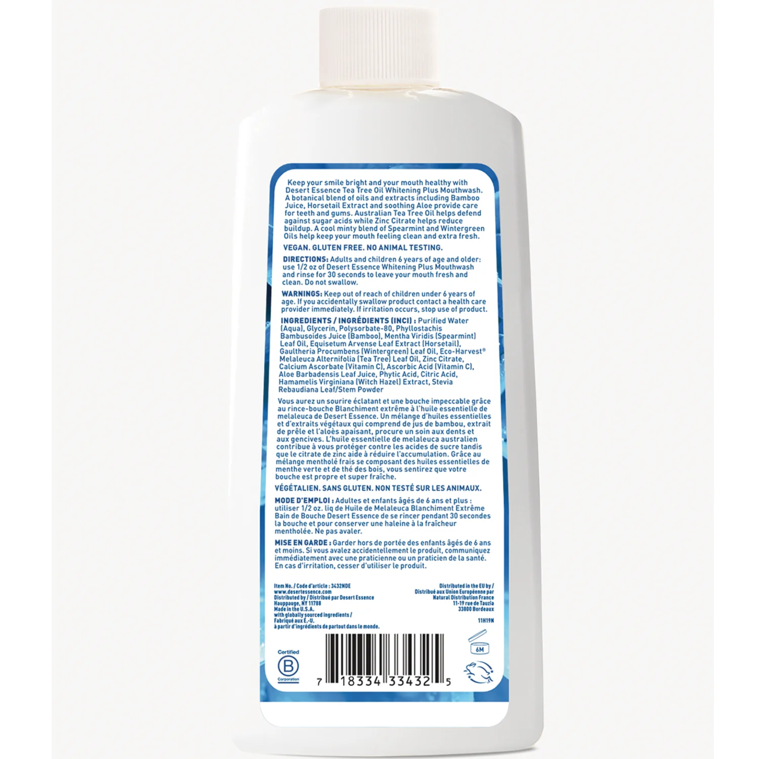 Tea Tree Oil Whitening Plus Mouthwash - Cool Mint - Image 2