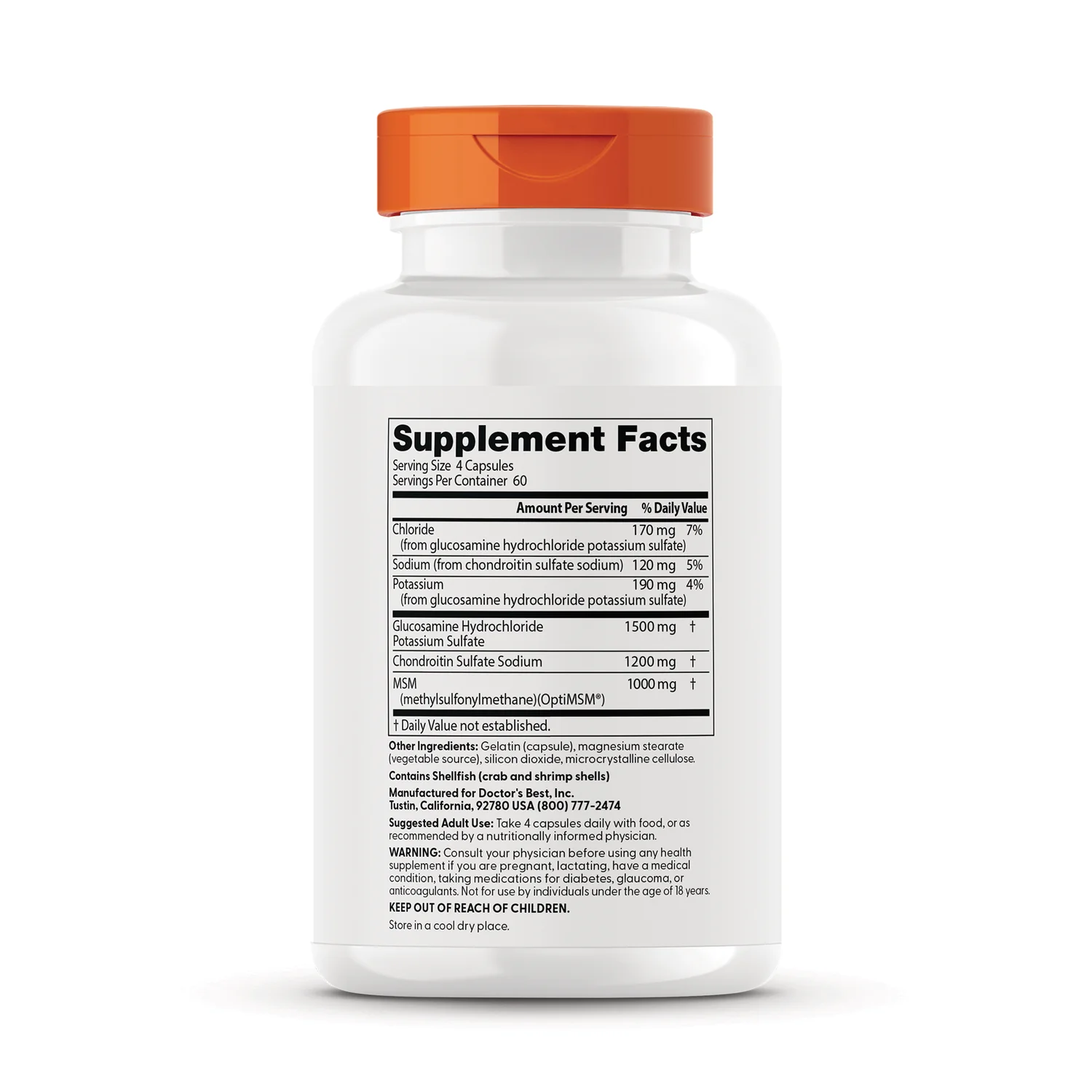 Glucosamine Chondroitin MSM with OptiMSM - Image 2