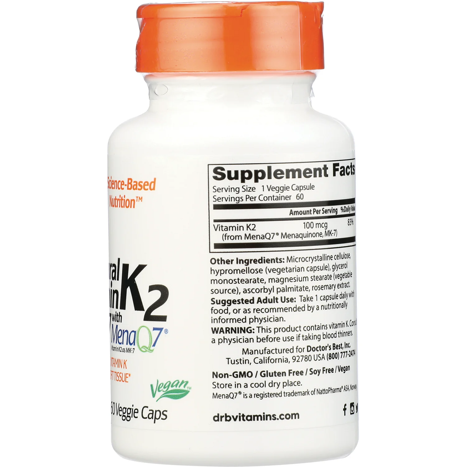Natural Vitamin K2 MK-7 with MenaQ7 - Image 2