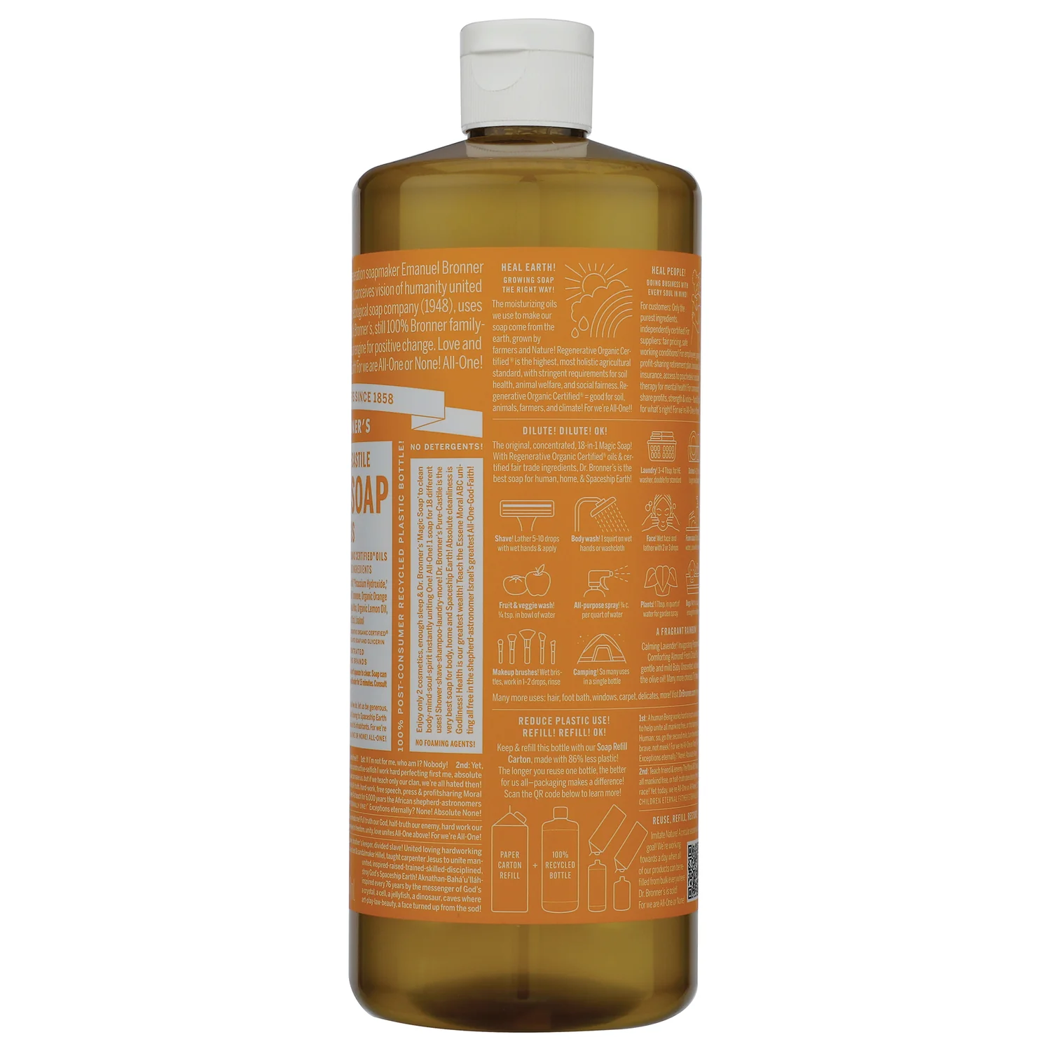 18-in-1 Pure-Castile Magic Soap - Citrus - Image 3