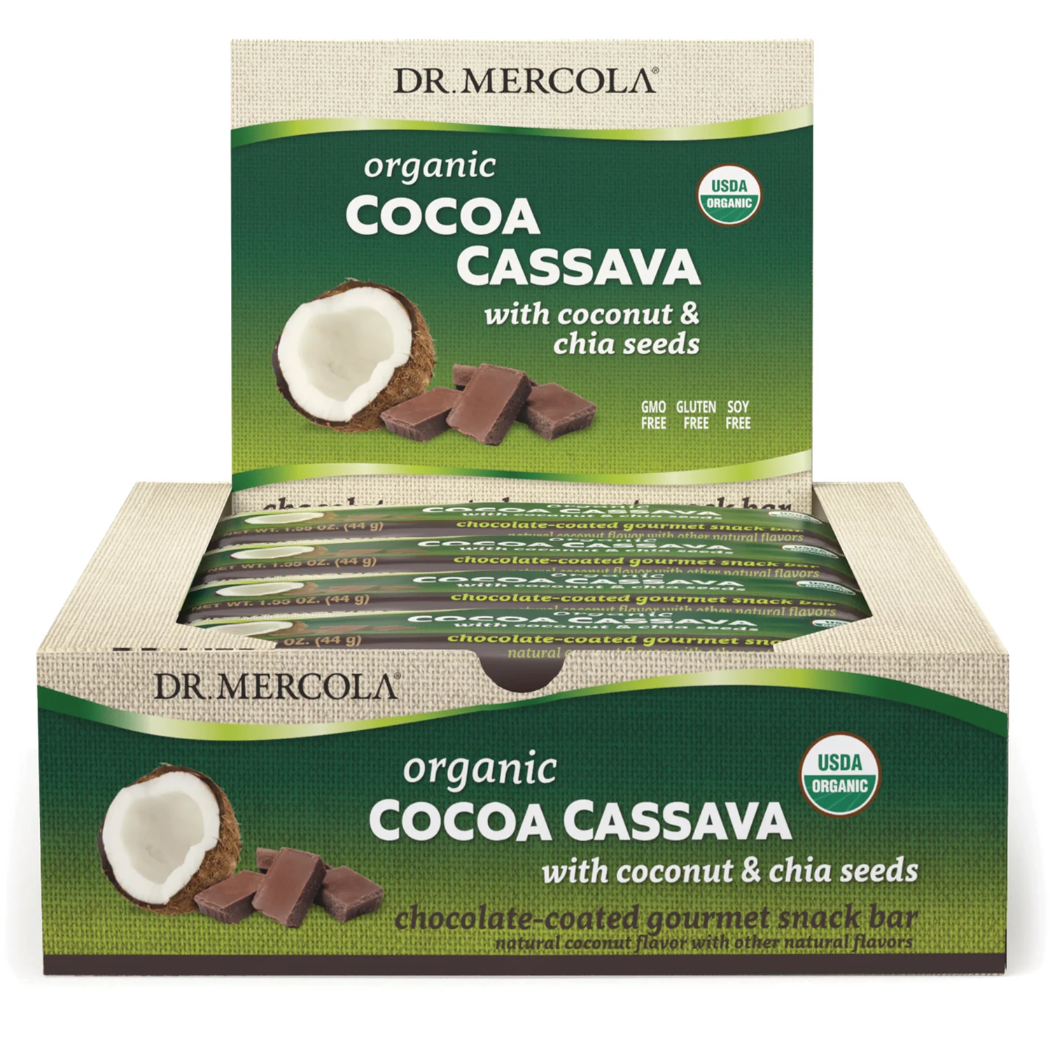 Organic Cocoa Cassava with Coconut & Chia Seeds