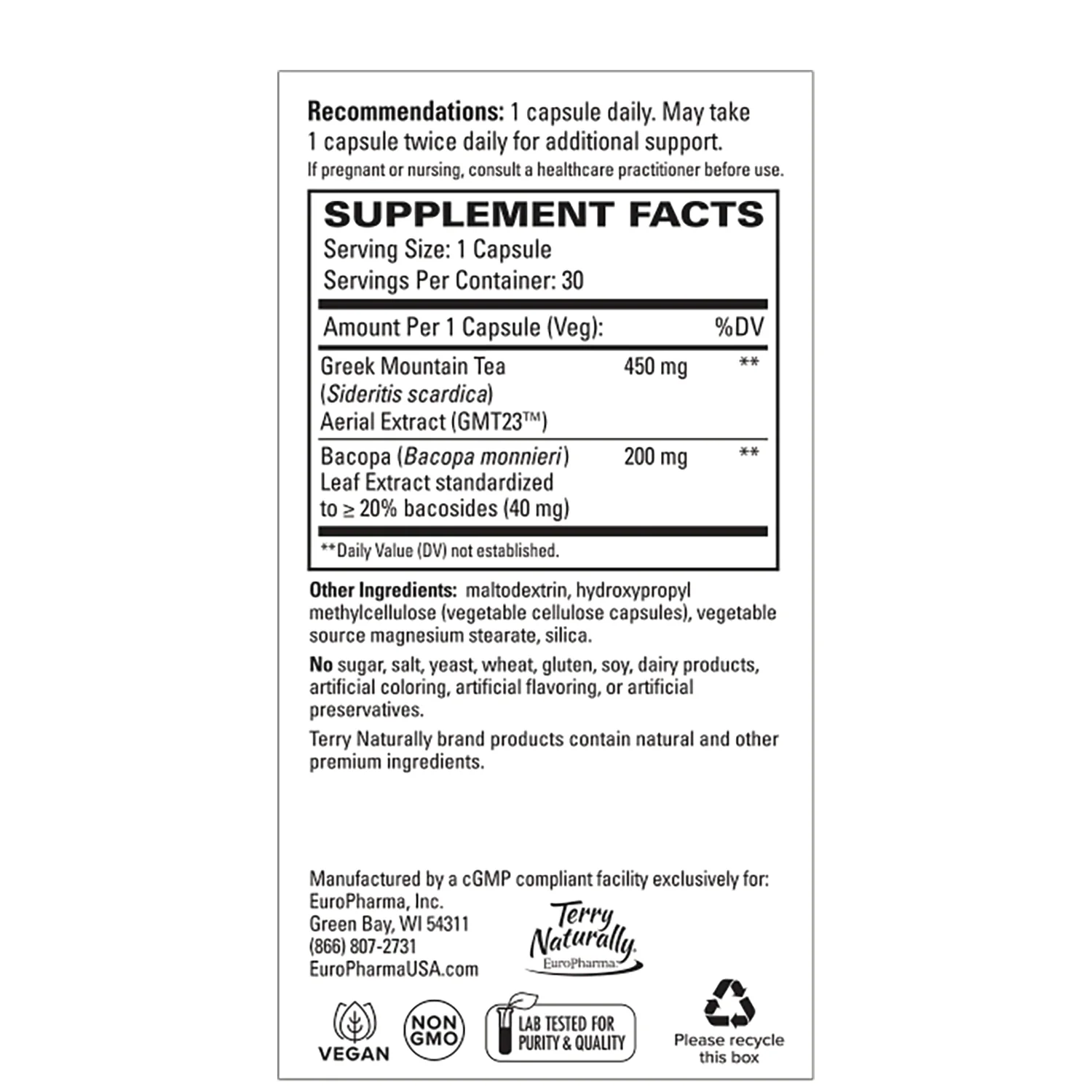 GMT23 Greek Mountain Tea + Bacopa - Image 2