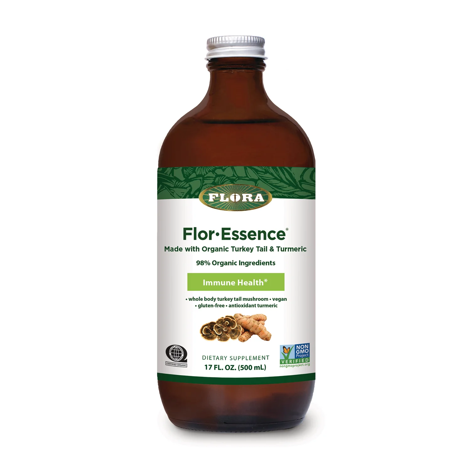 Flor-Essence Made with Organic Turkey Tail & Turmeric