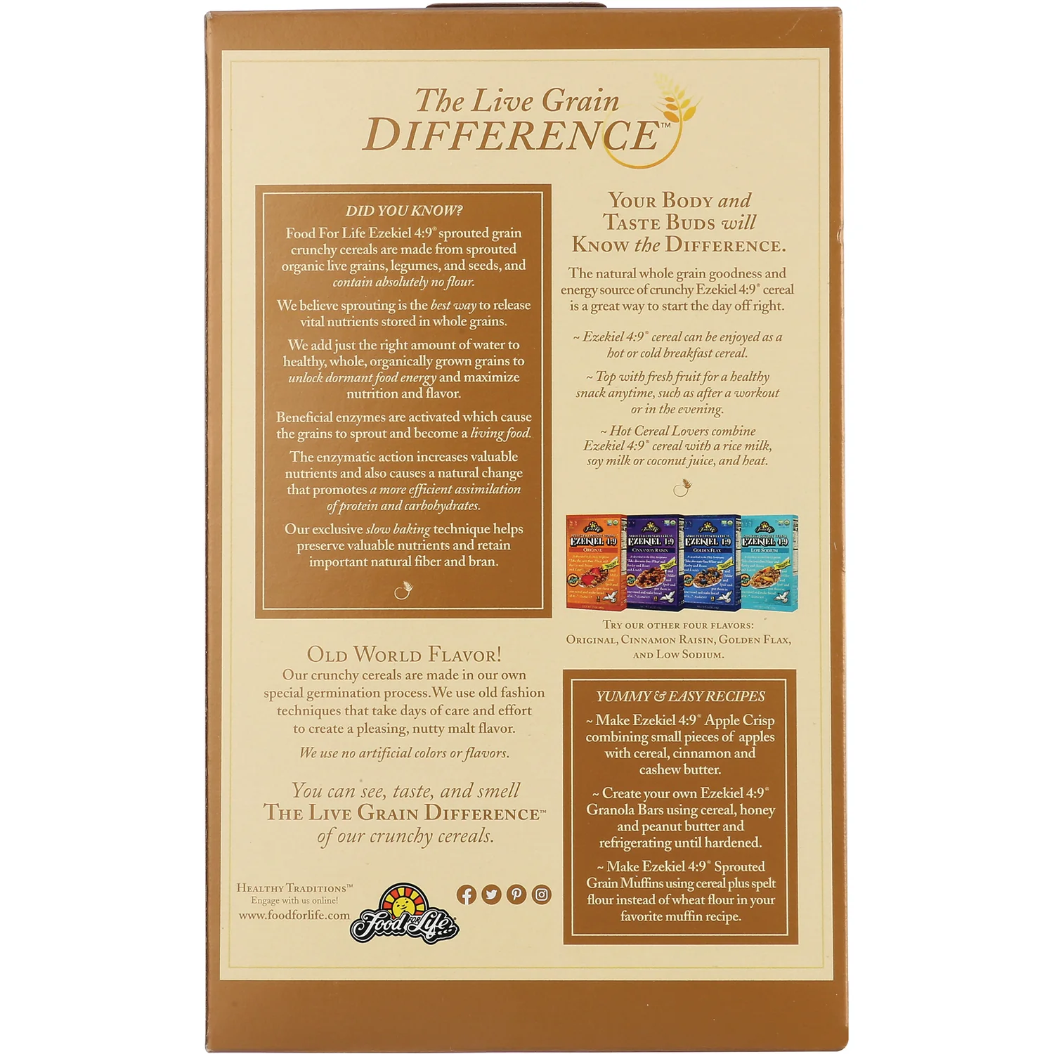 Sprouted Crunchy Cereal Ezekiel 4:9 - Almond - Image 4