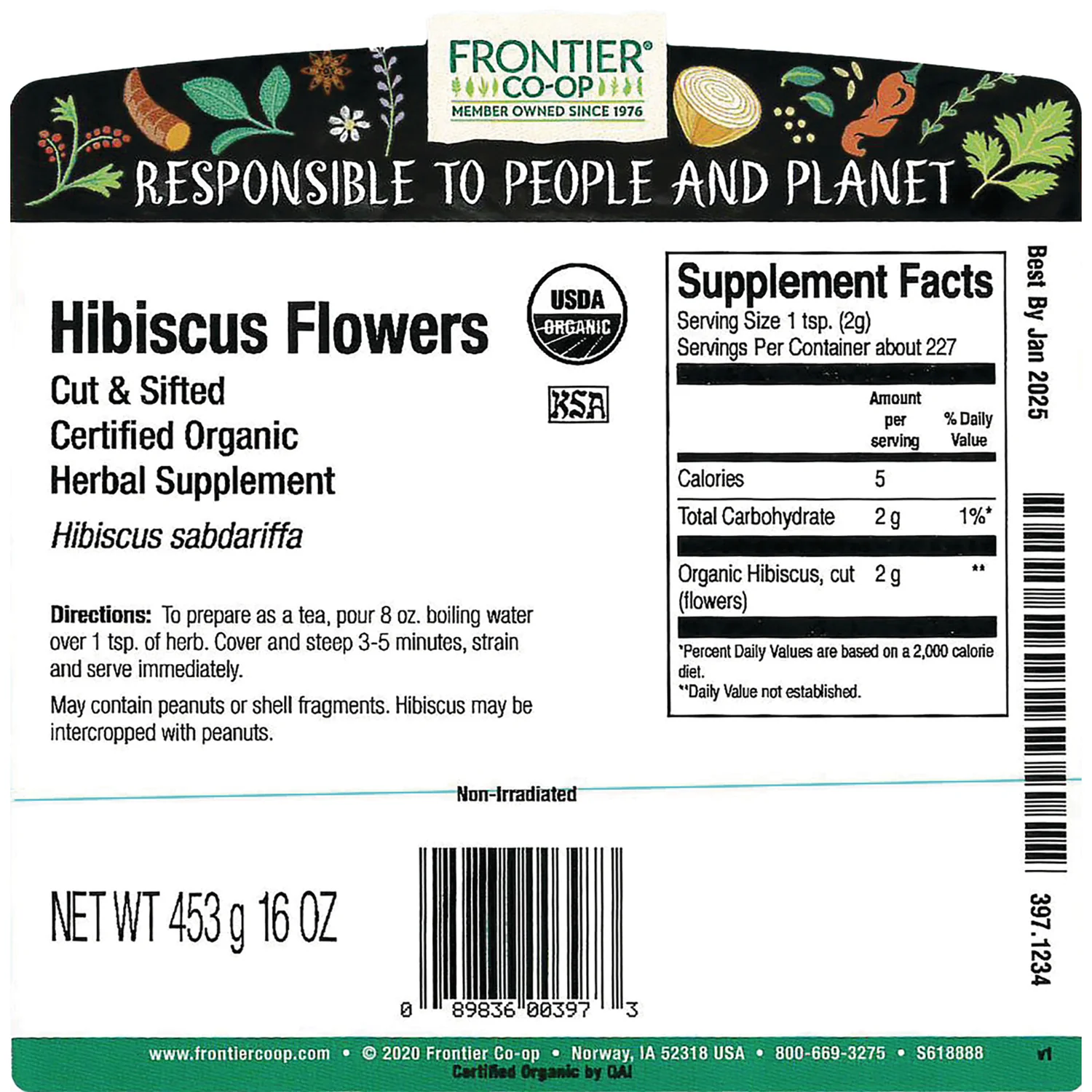 Organic Hibiscus Flower - Cut & Sifted - Image 3