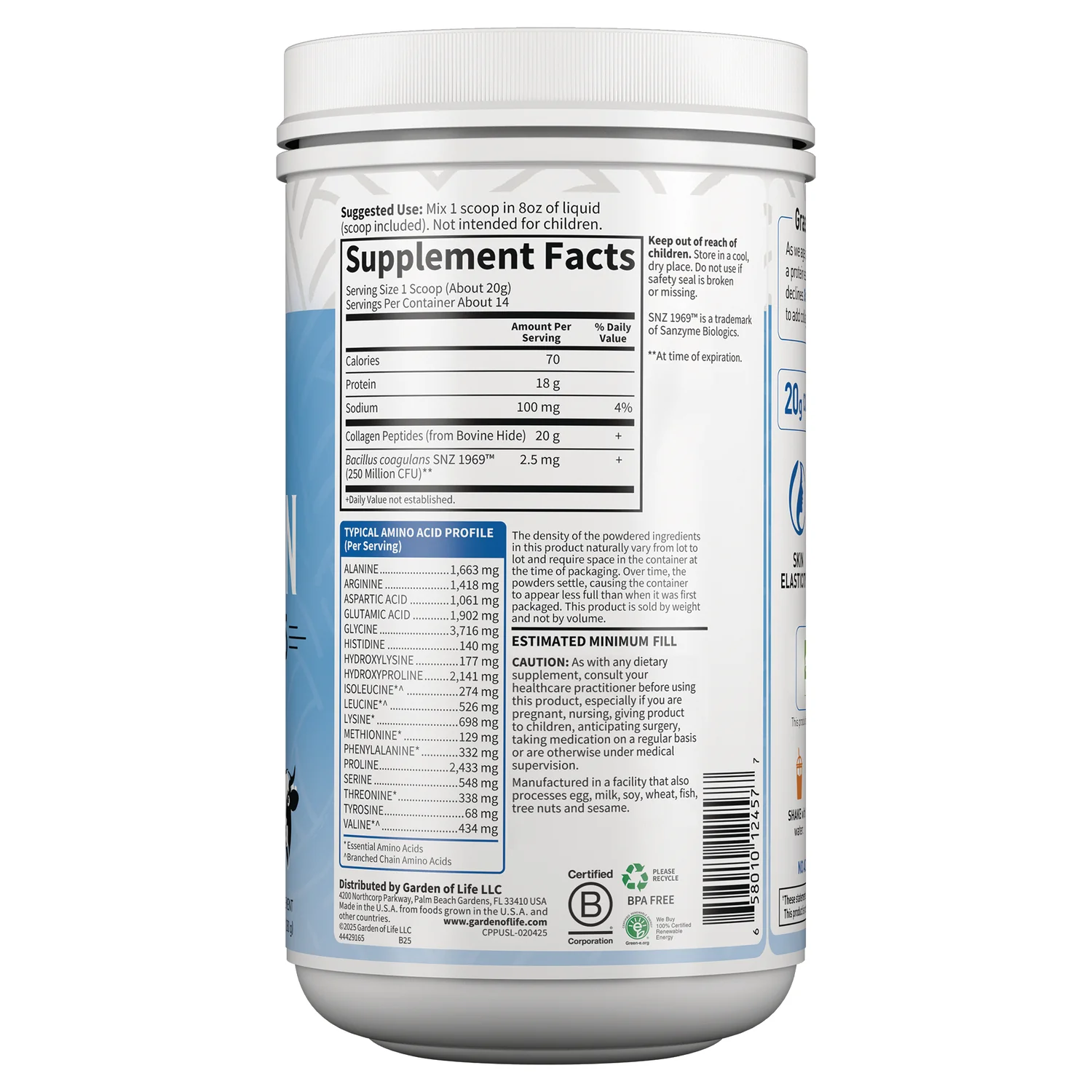 Grass Fed Collagen Peptides - Unflavored - Image 2