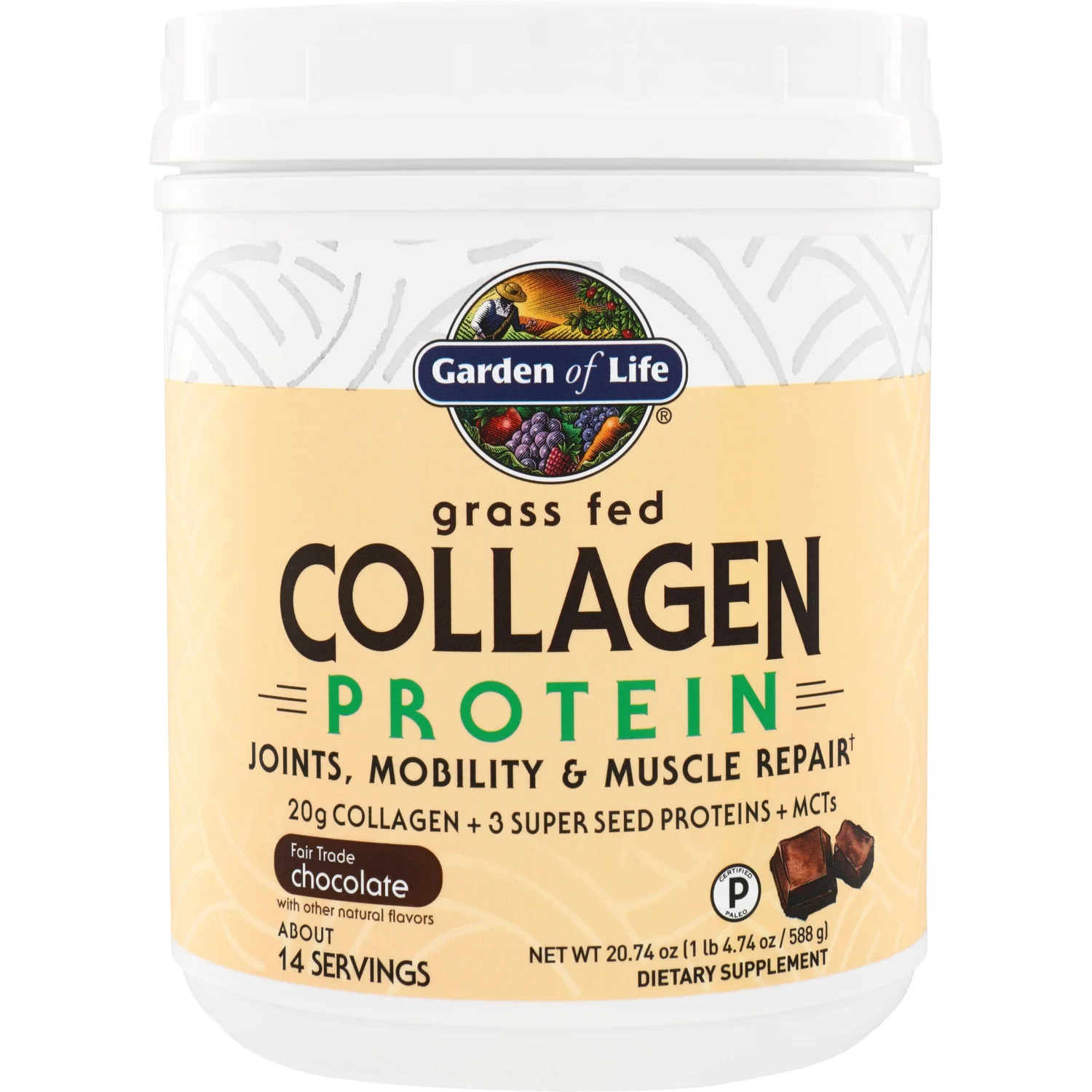 Grass Fed Collagen Protein - Chocolate