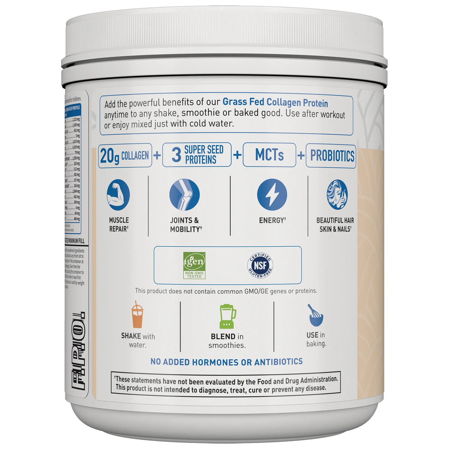 Grass Fed Collagen Protein - Vanilla - Image 3
