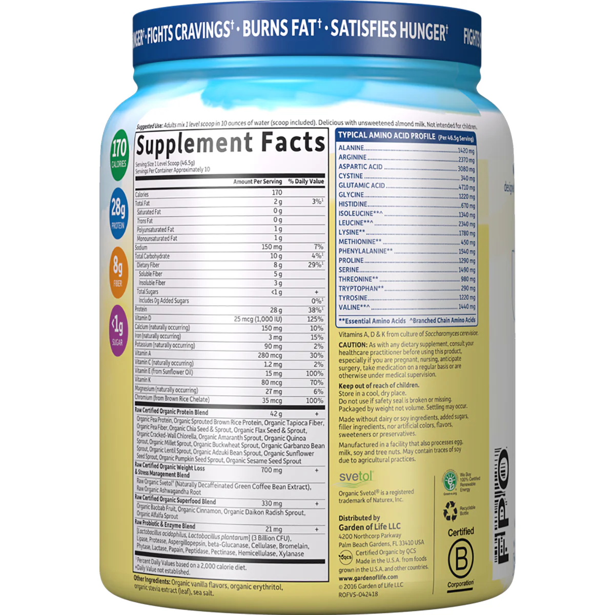 Raw Organic Fit High Protein for Weight Loss - Vanilla - Image 2