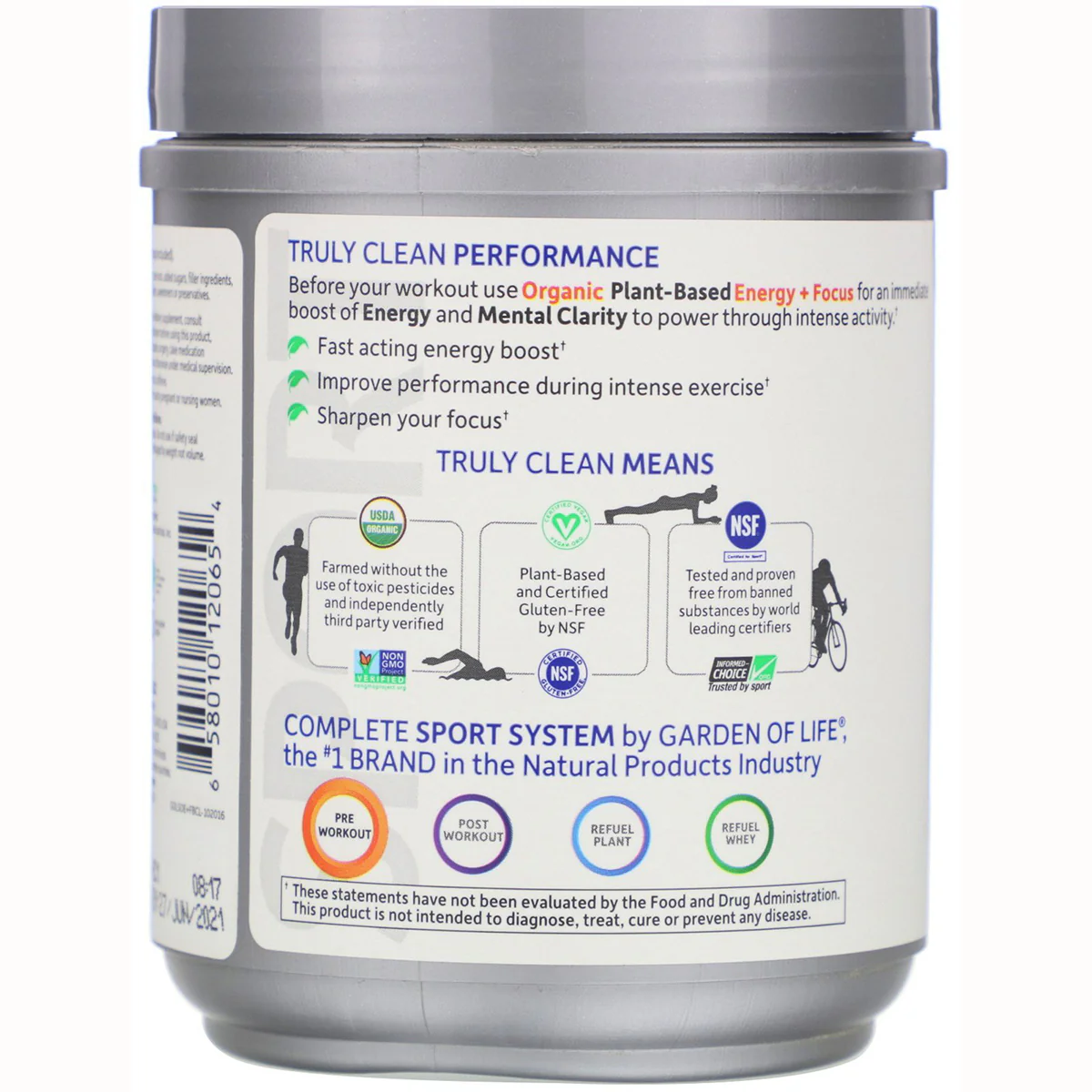 SPORT Organic Plant-Based Energy + Focus - Blackberry Cherry - Image 3
