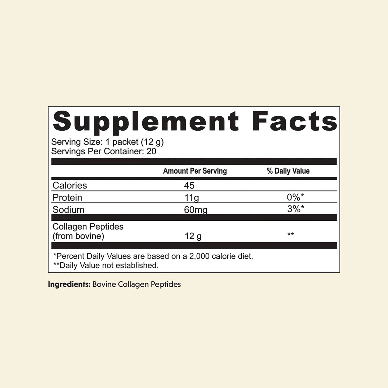 Grass-Fed Bovine Collagen Peptides - Unflavored - Image 2