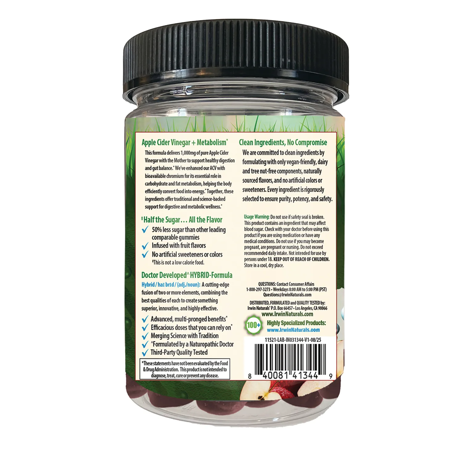 Apple Cider Vinegar + Metabolism Gummies - Apple - Image 3