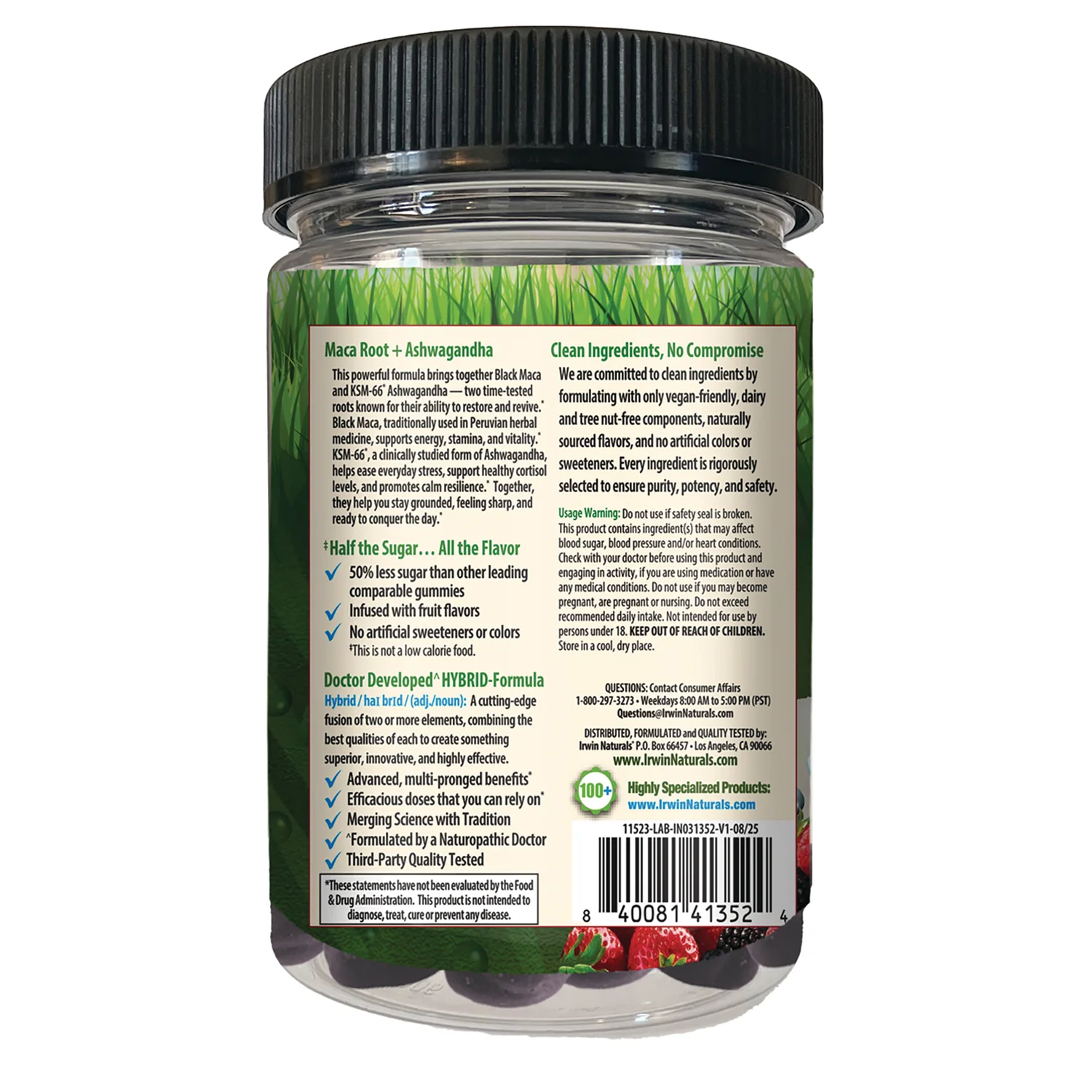 Stress-Defy Balanced Calm Focused Gummies - Mixed Berry - Image 3