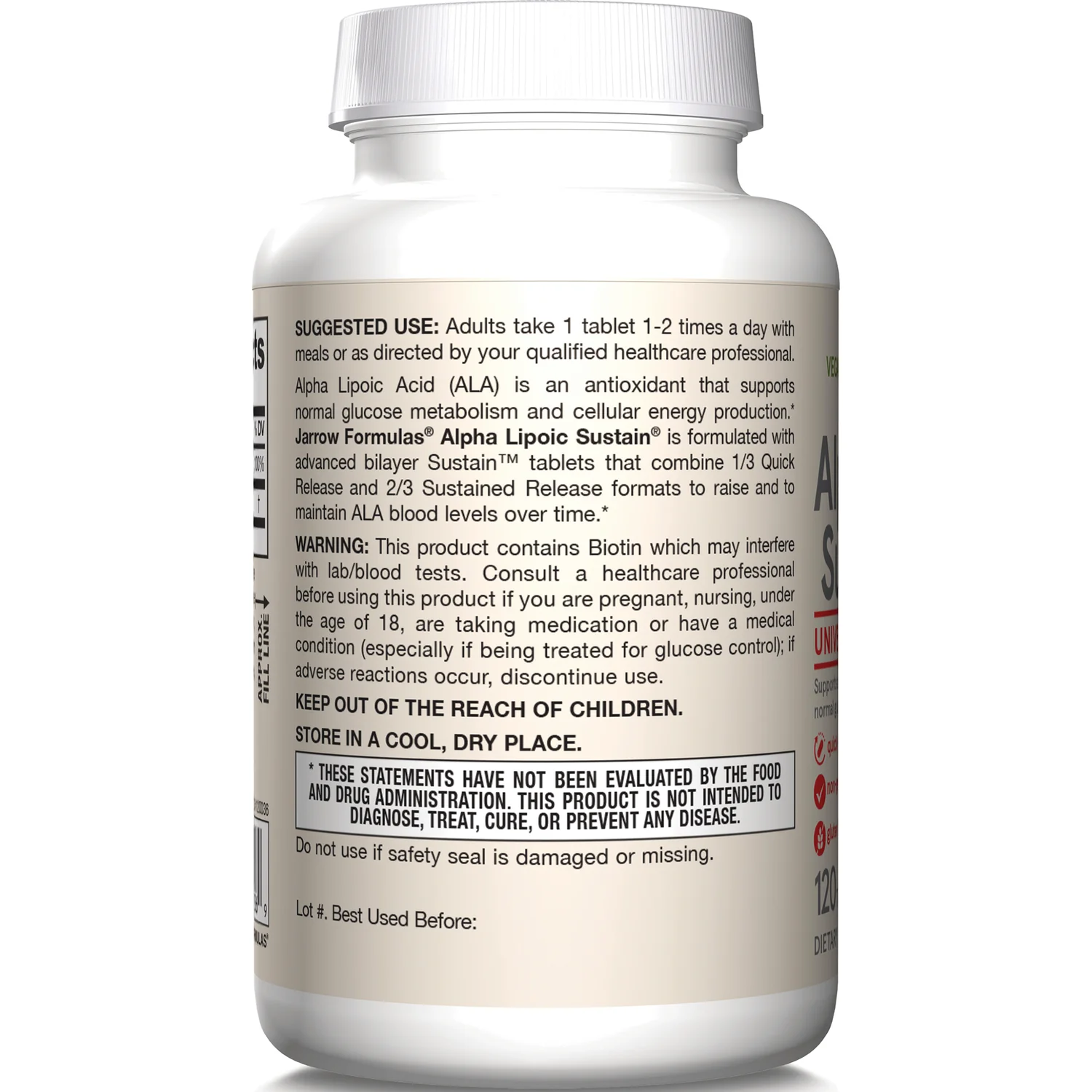 Vegan Alpha Lipoic Sustain with Biotin - Image 3