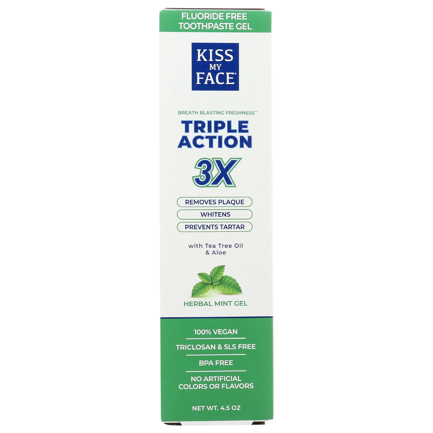 Triple Action Toothpaste - Herbal Mint Gel