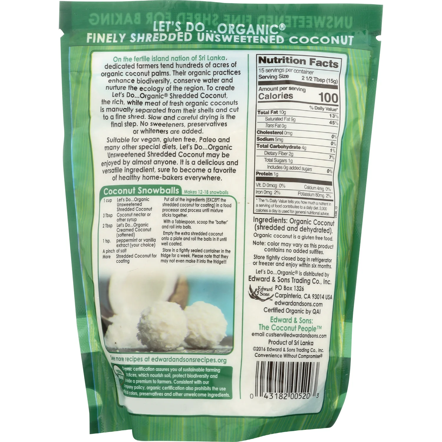 100% Organic Shredded Coconut - Unsweetened - Image 2