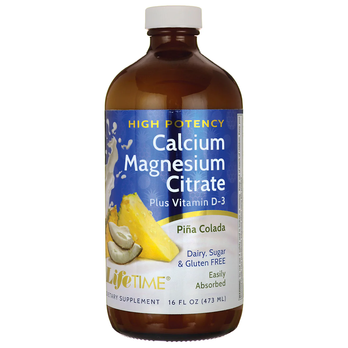 High Potency Calcium Magnesium Citrate + D3 (Pina Colada)