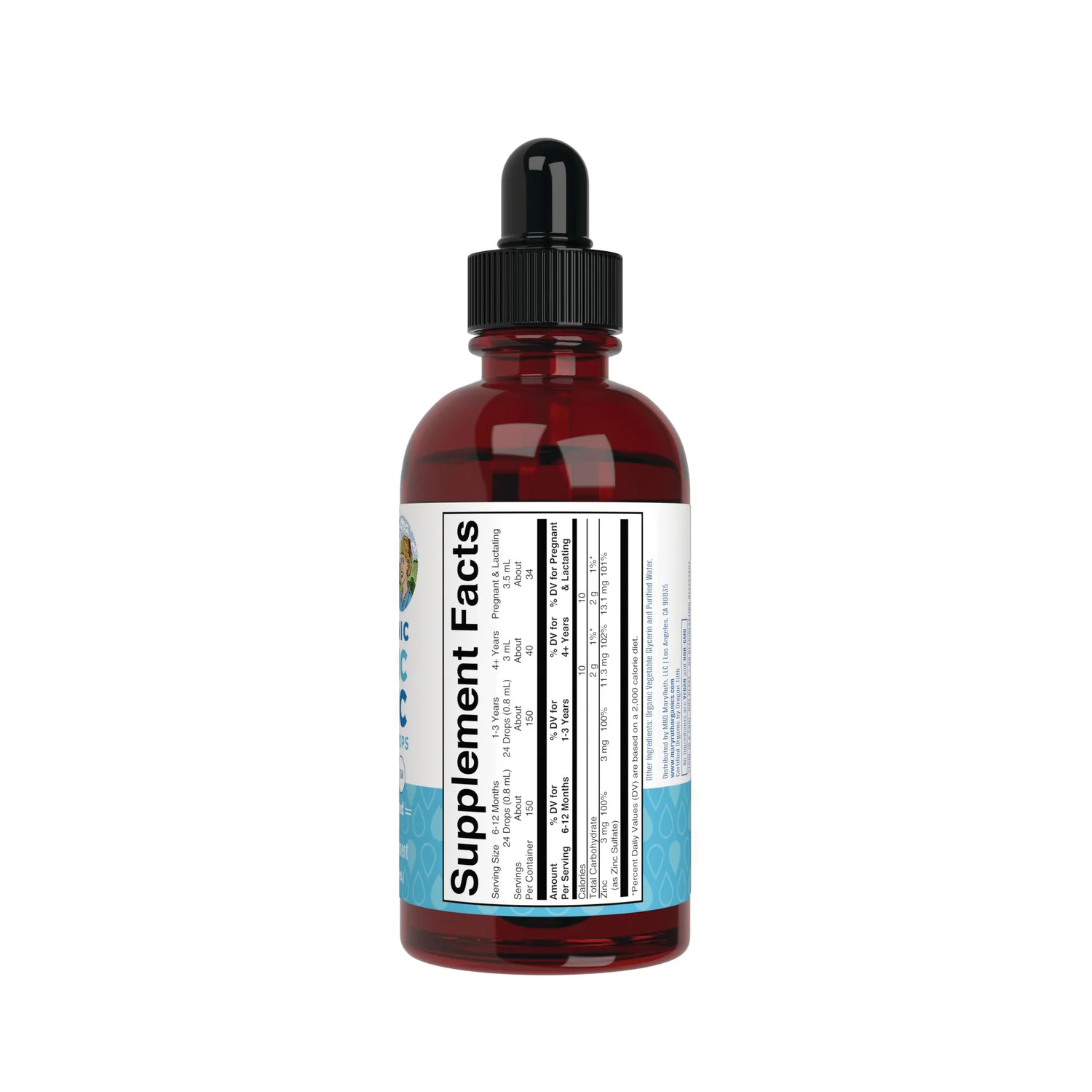 Organic Ionic Zinc Liquid Drops - Unflavored - Image 2