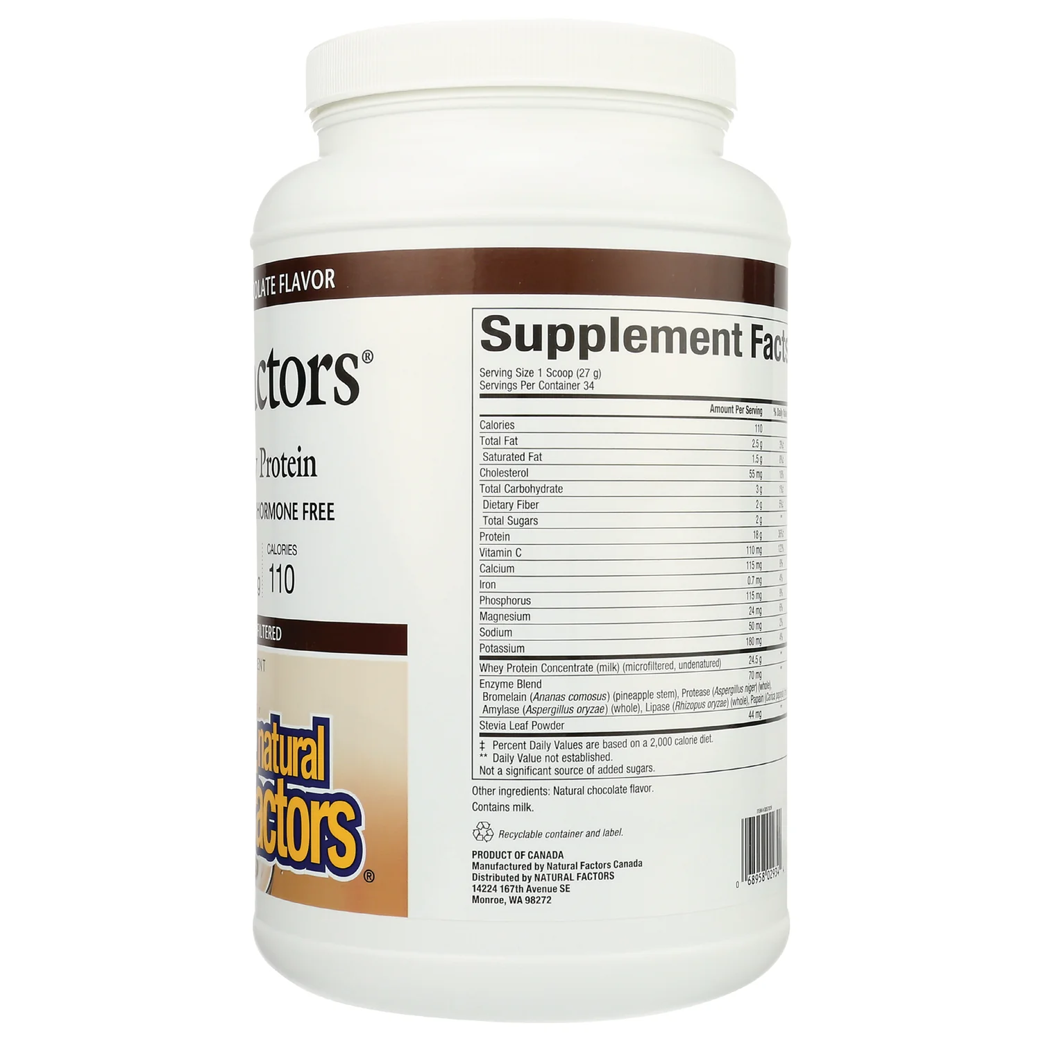 Whey Factors Grass Fed Whey Protein - Natural Double Chocolate - Image 2