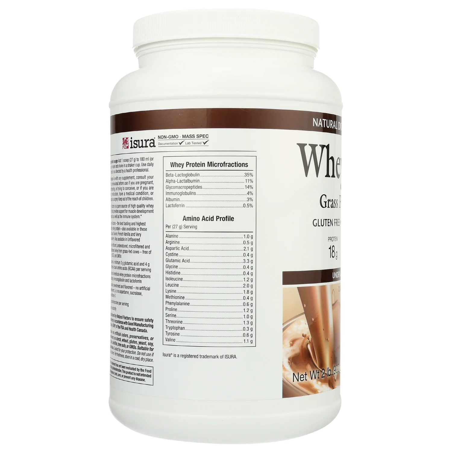 Whey Factors Grass Fed Whey Protein - Natural Double Chocolate - Image 4