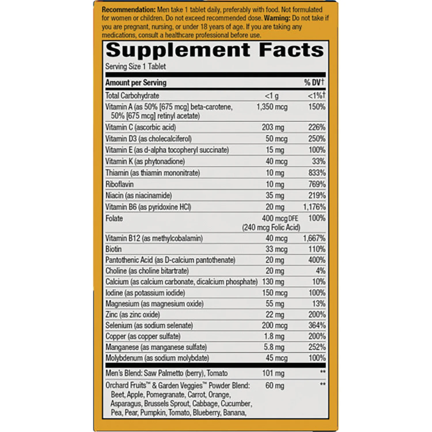 Alive! Men's Ultra Multivitamin - Image 2