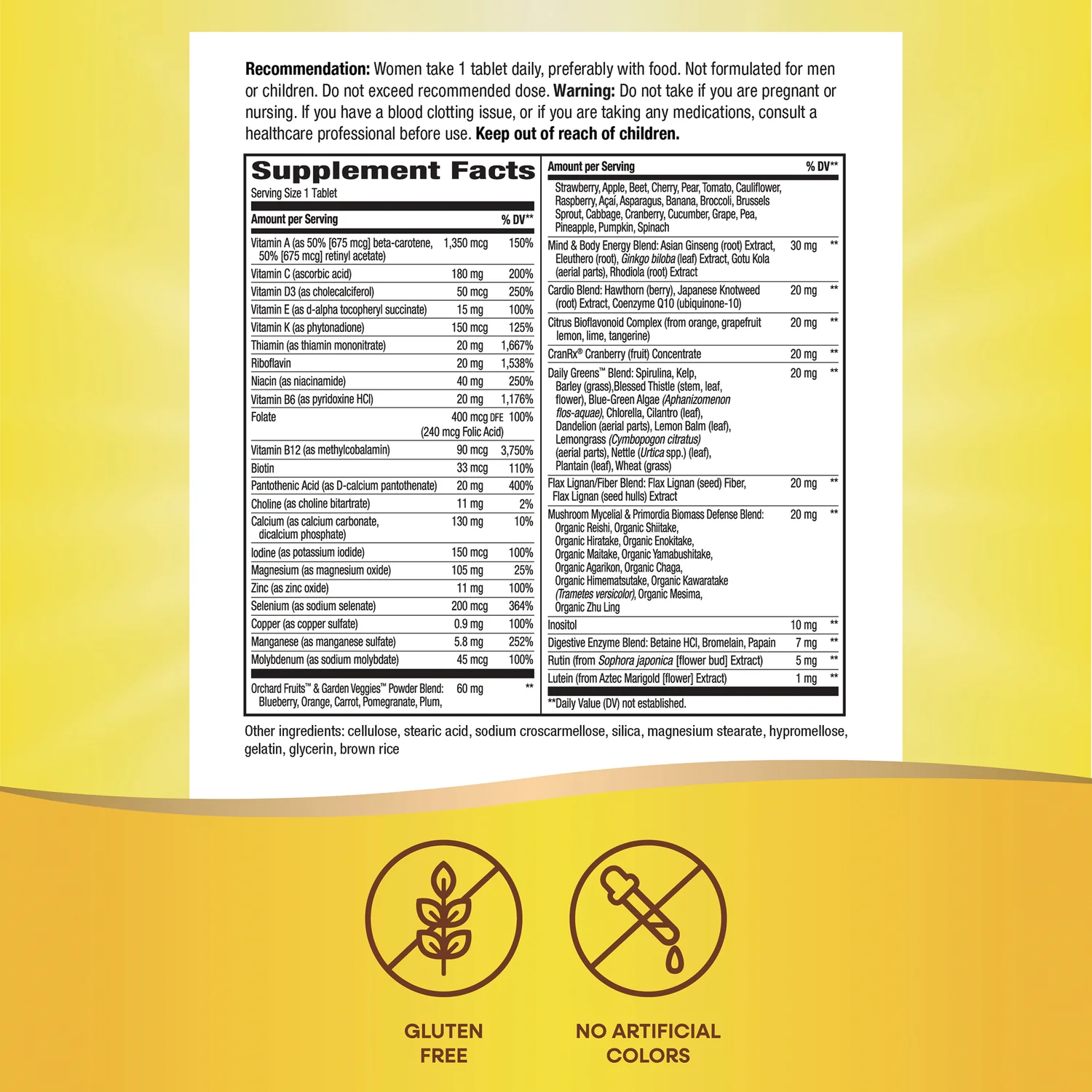 Alive! Women's 50+ Ultra Multivitamin - Image 2