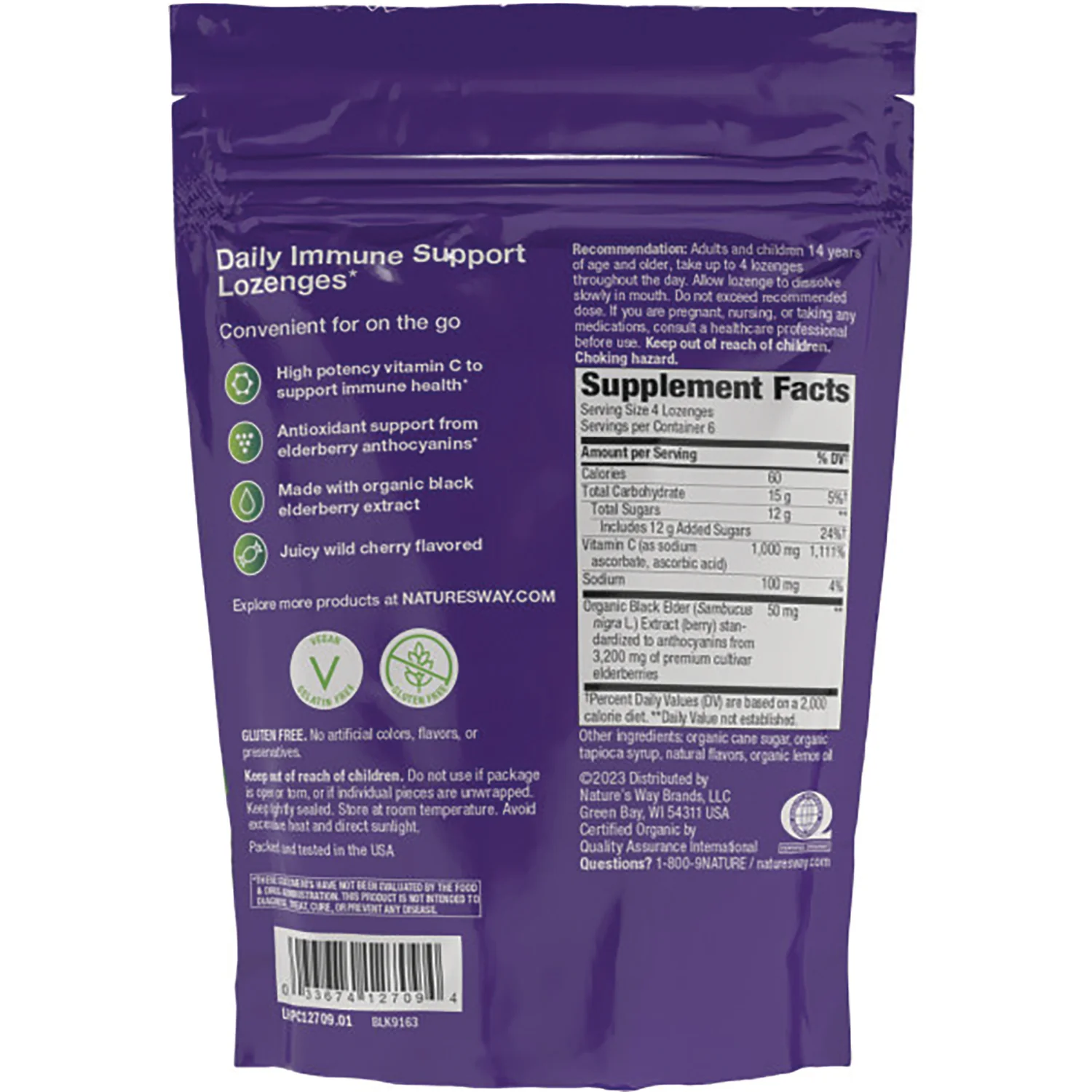 Sambucus Immune Lozenges - Wild Cherry - Image 2