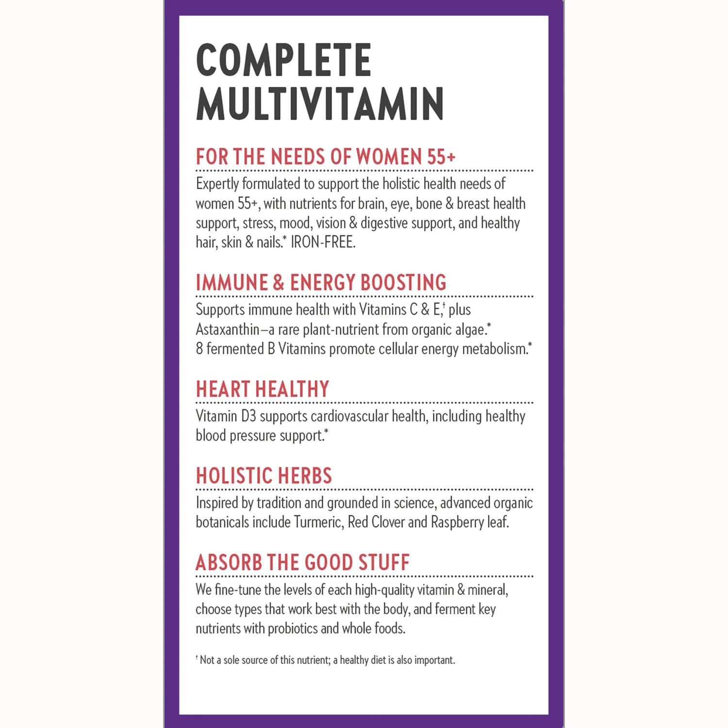 One Daily Every Woman's Multivitamin 55+ - Image 3