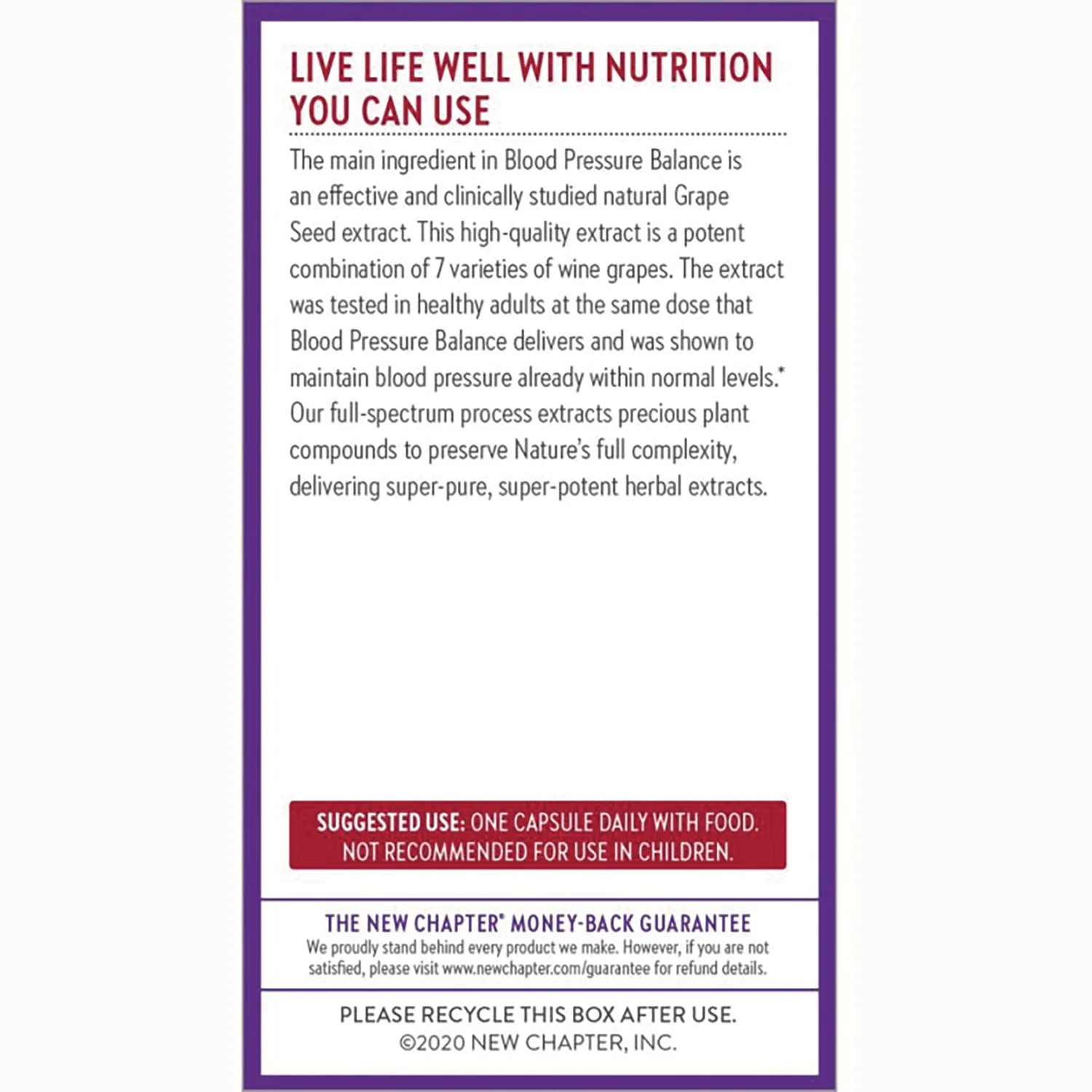 Blood Pressure Balance Grape Seed Blend - Image 3