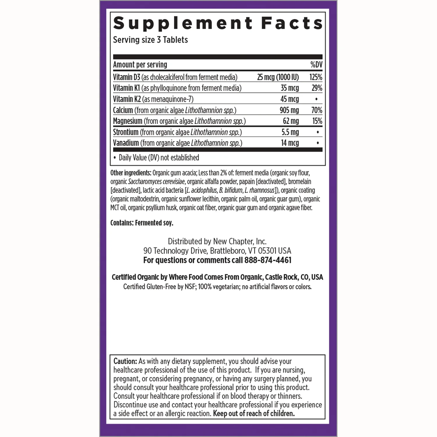Plant Calcium Bone Strength Take Care - Slim Tablets - Image 2