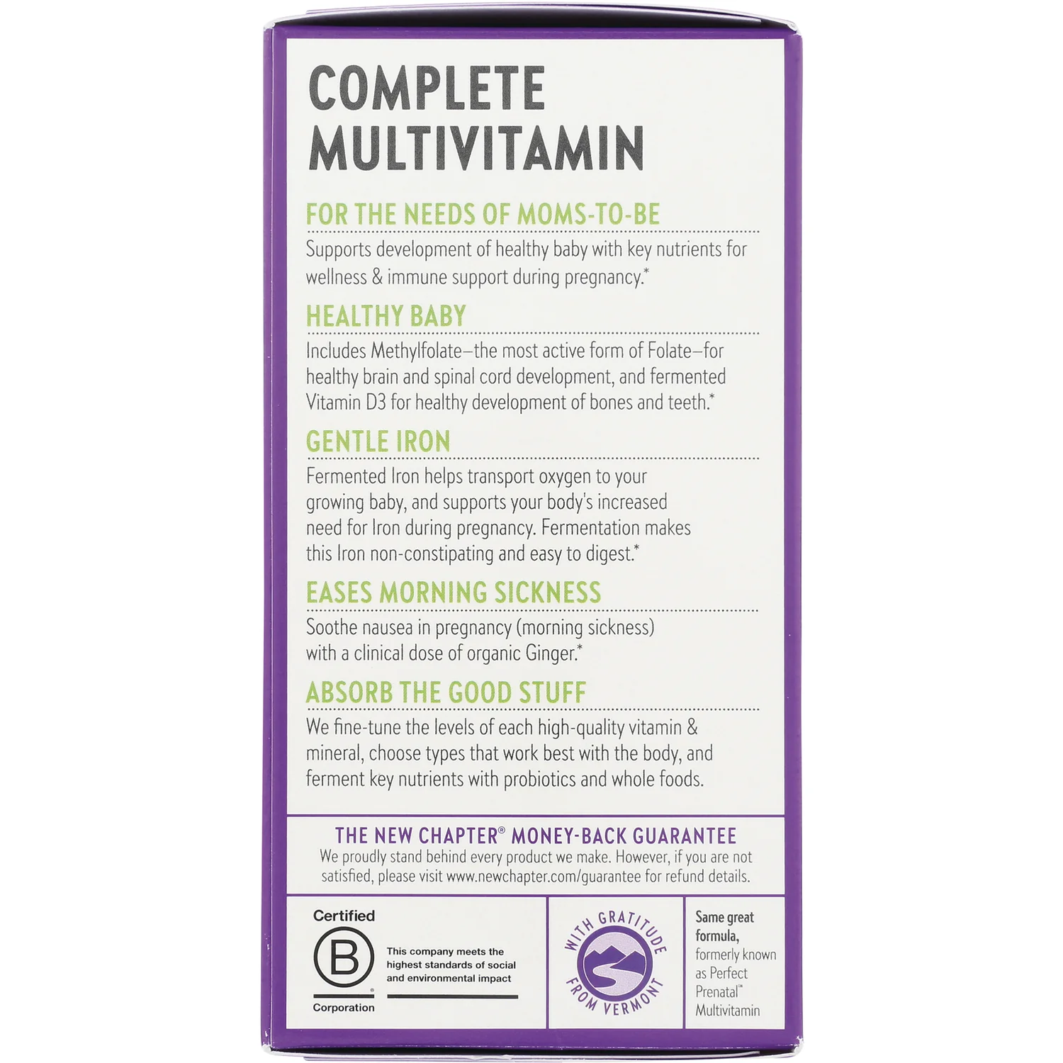 Advanced Perfect Prenatal Multivitamin - Image 4