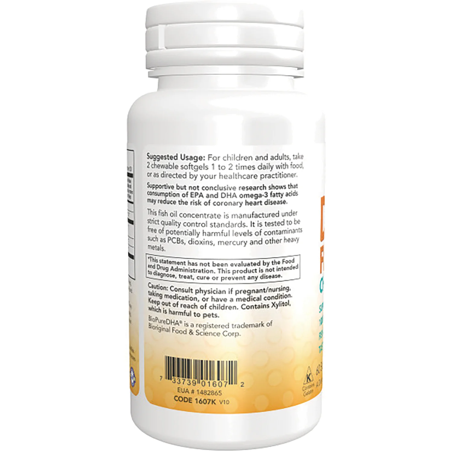 Kids DHA Fish Oil Chewables - Fruit Flavor - Image 3