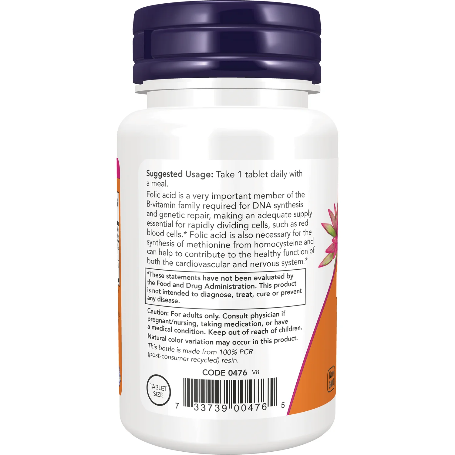 Folic Acid 800 mcg with Vitamin B-12 - Image 3