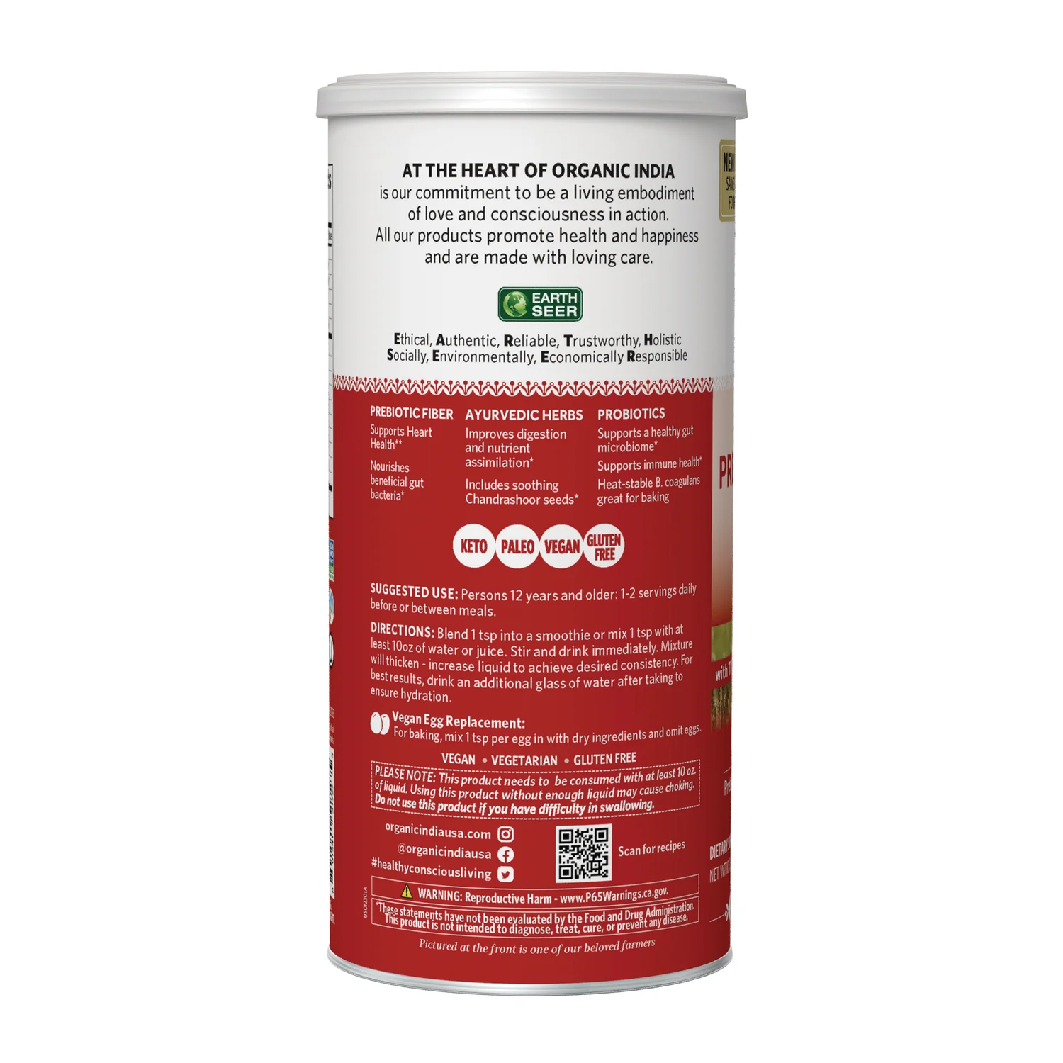 Psyllium Pre & Probiotic Fiber - Orange - Image 3