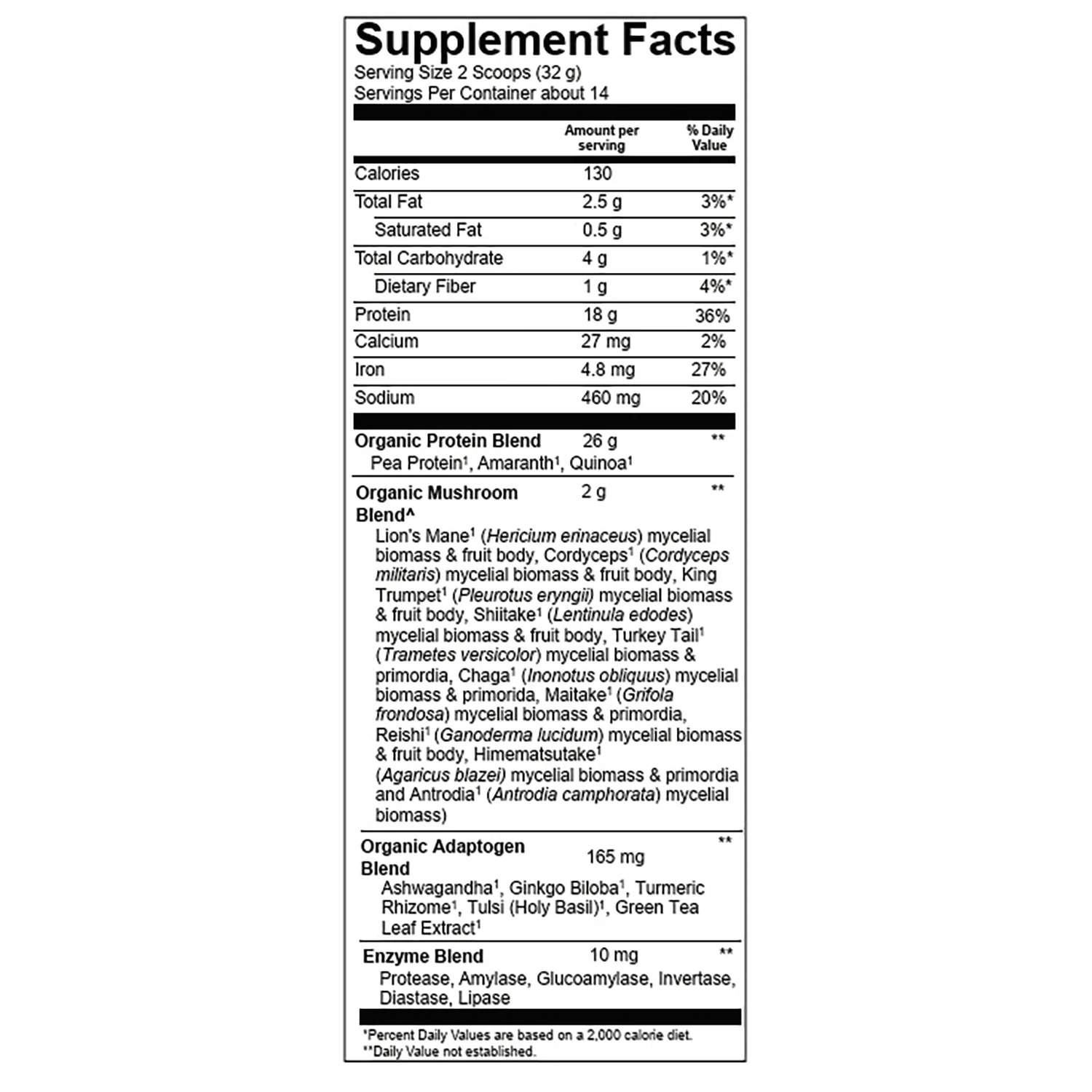 Organic Mushrooms + Protein - Rich Chocolate - Image 2