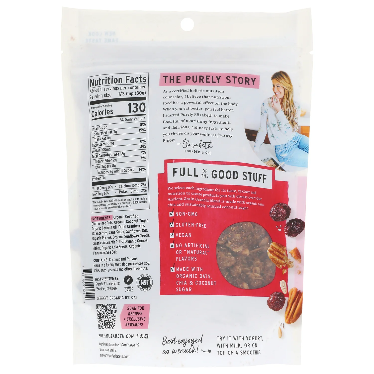 Ancient Grain Granola - Cranberry Pecan - Image 2
