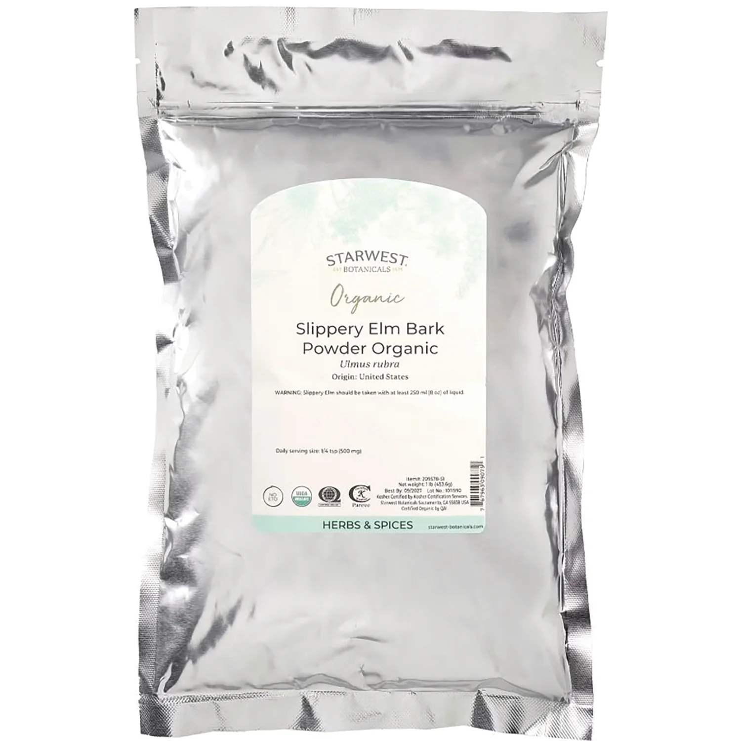 Slippery Elm Bark Powder Organic